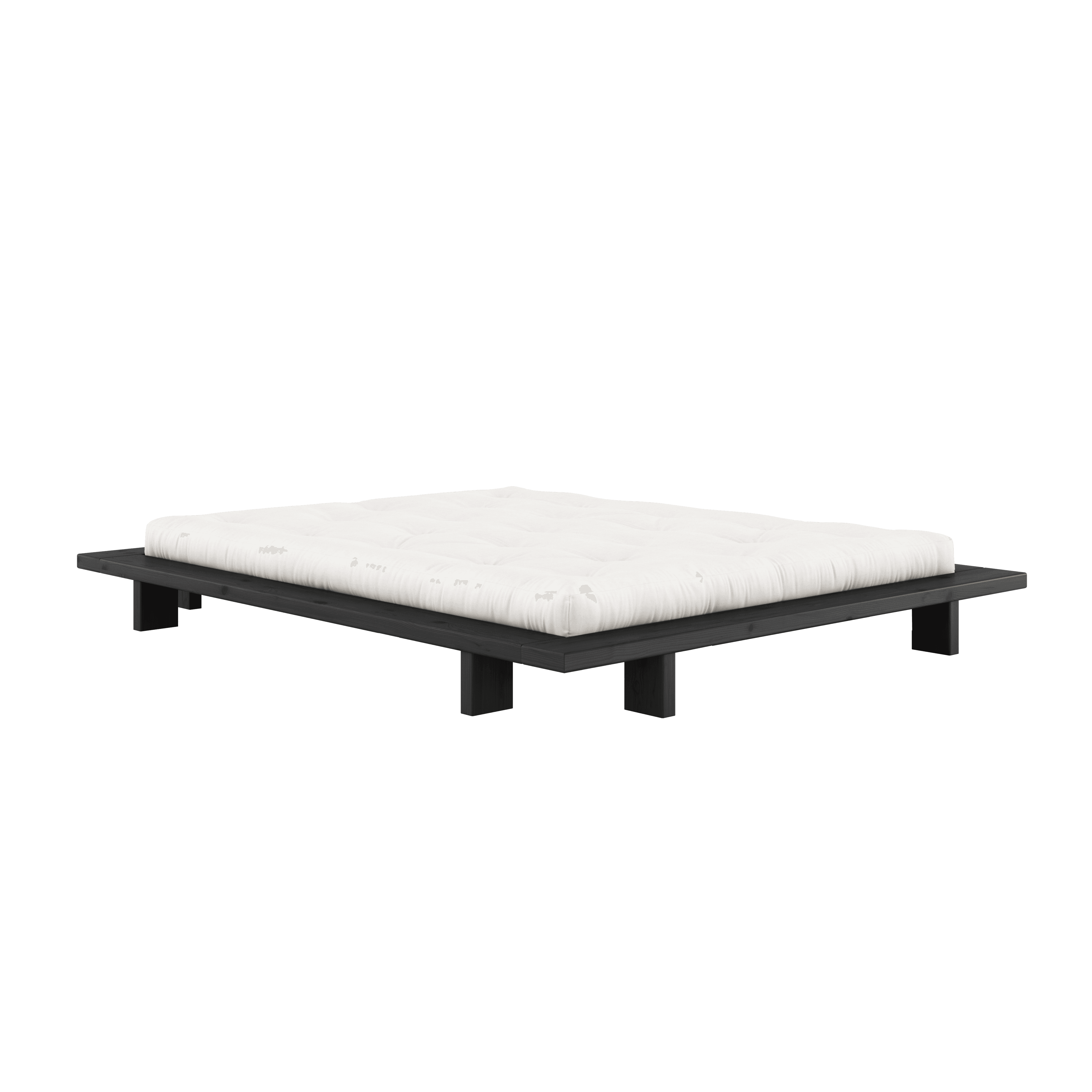 Japan Bettgestell Schwarz 160cm