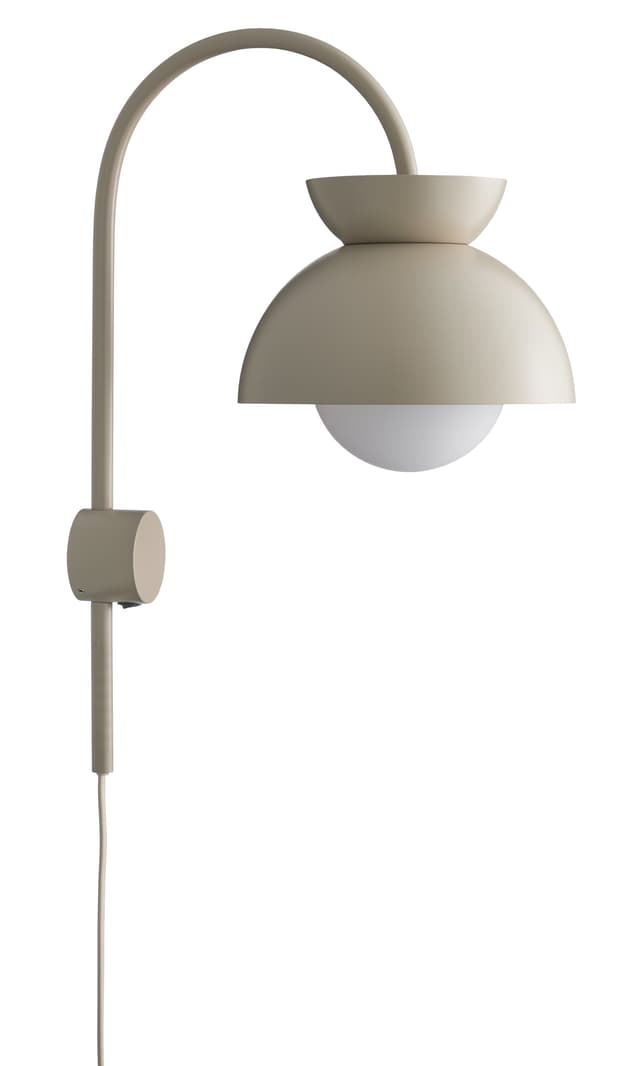 Butterfly Wandleuchte Matt Tan Grey