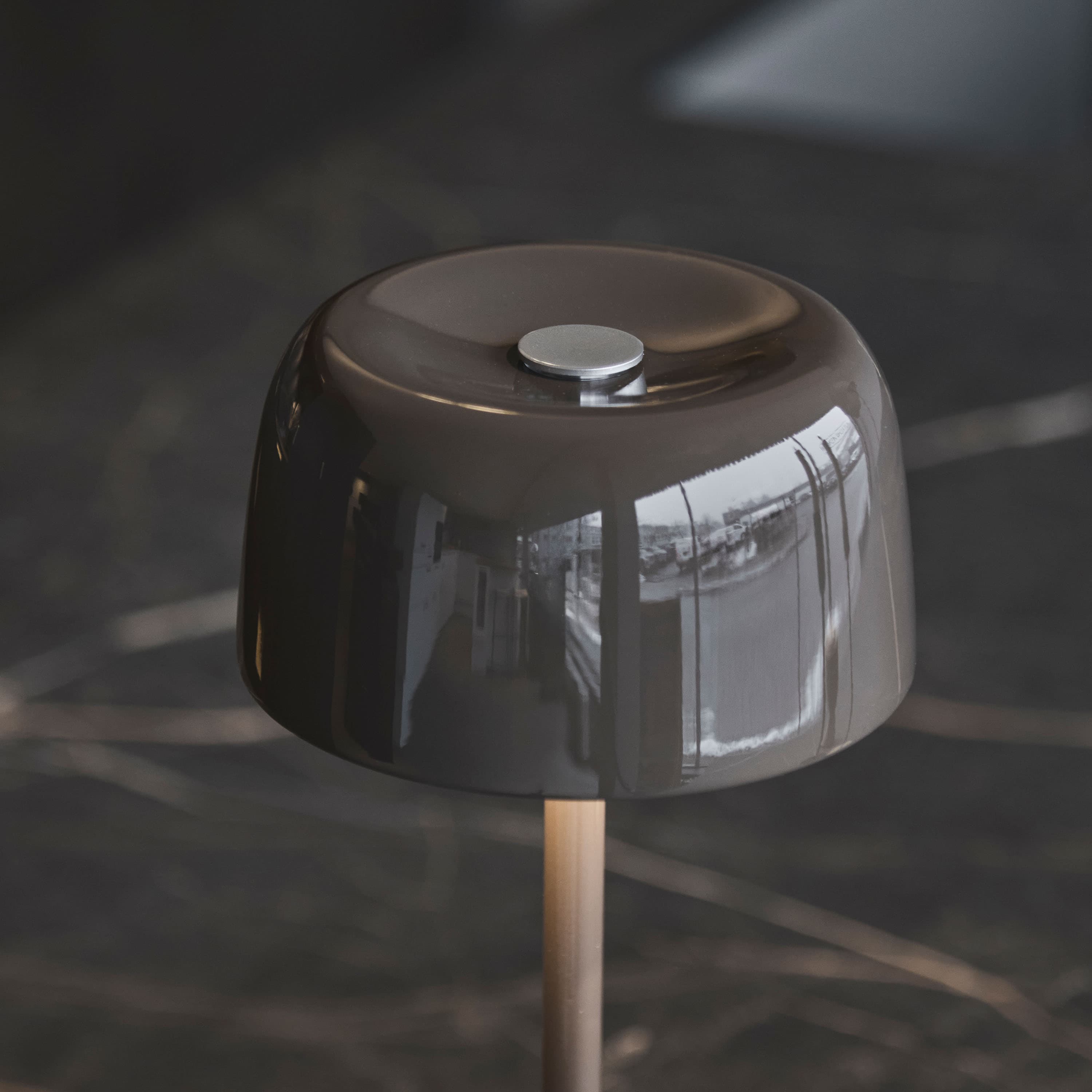 Dexter Tragbare Tischlampe Smoked Brownie 30cm