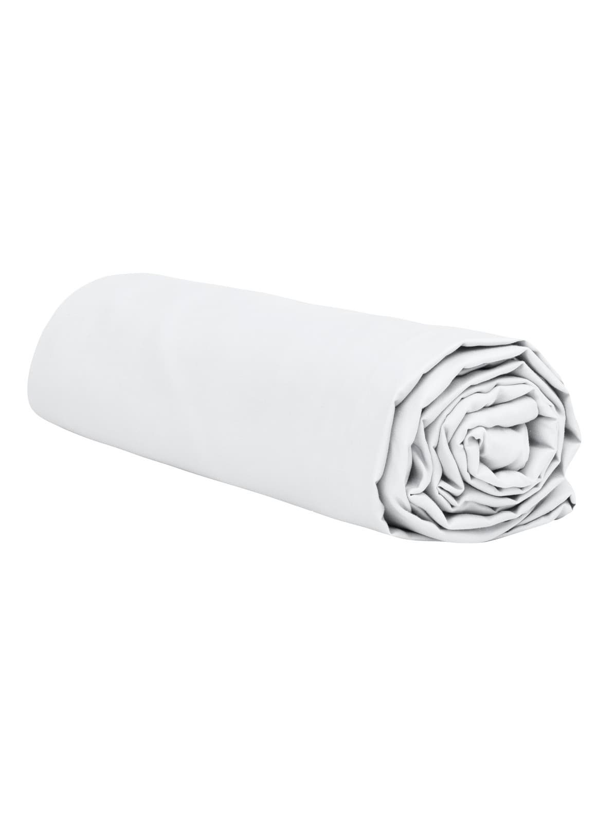 Kuvert genähtes Spannbettlaken Satin Weiß 90x200