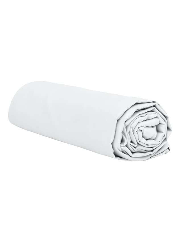 Kuvertüre Bettlaken Satin Weiß 160x200