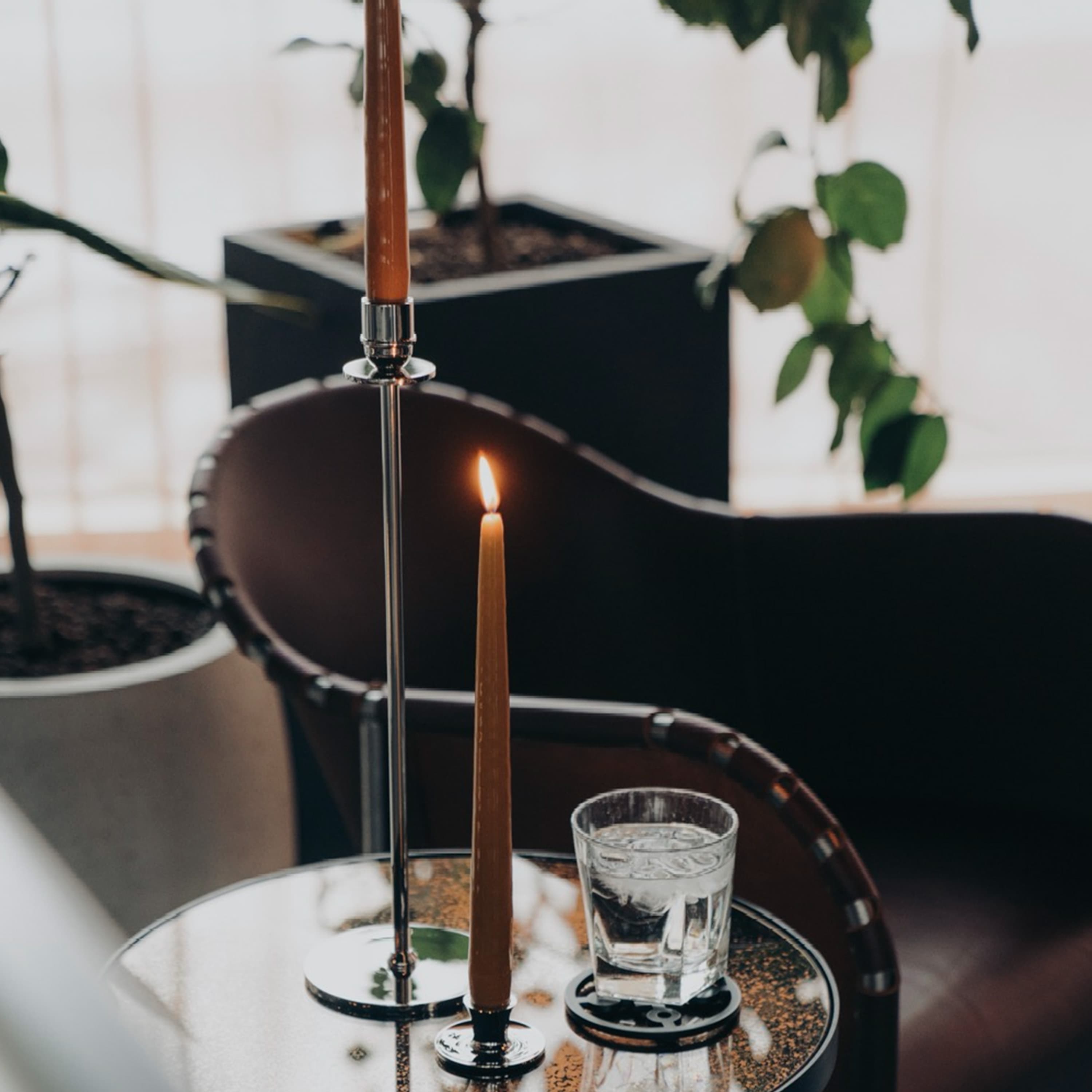 Basso Candle Holder Silver