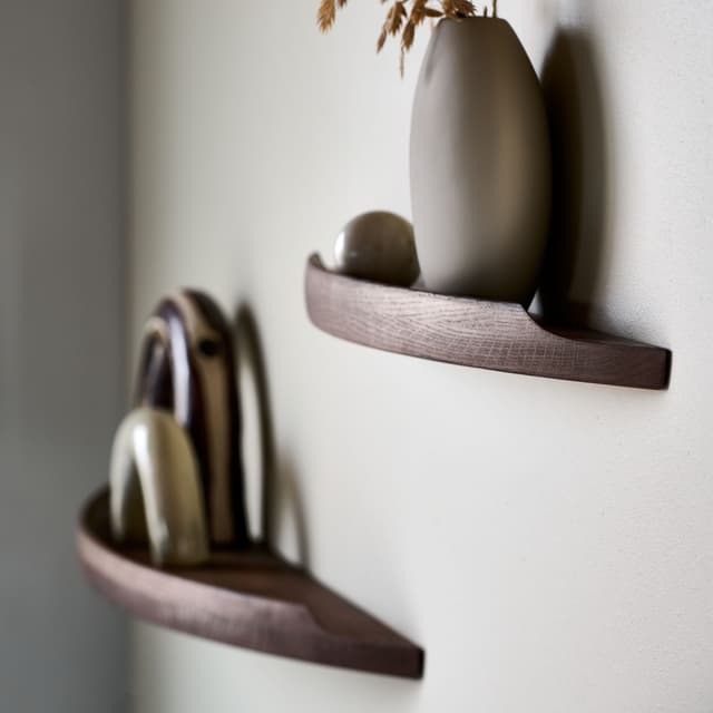 Arcus Wall Shelf Smoked Oil Oak Small