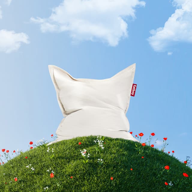 Original Slim Recycled Cord Beanbag Cream