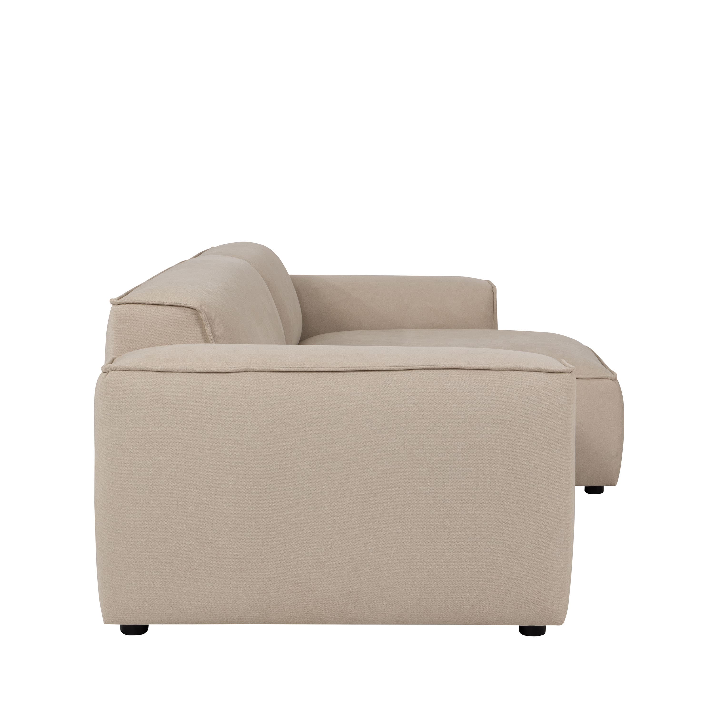 Bobbie 3-Sitzer Sofa mit Recamiere Rechts Beige 279 cm