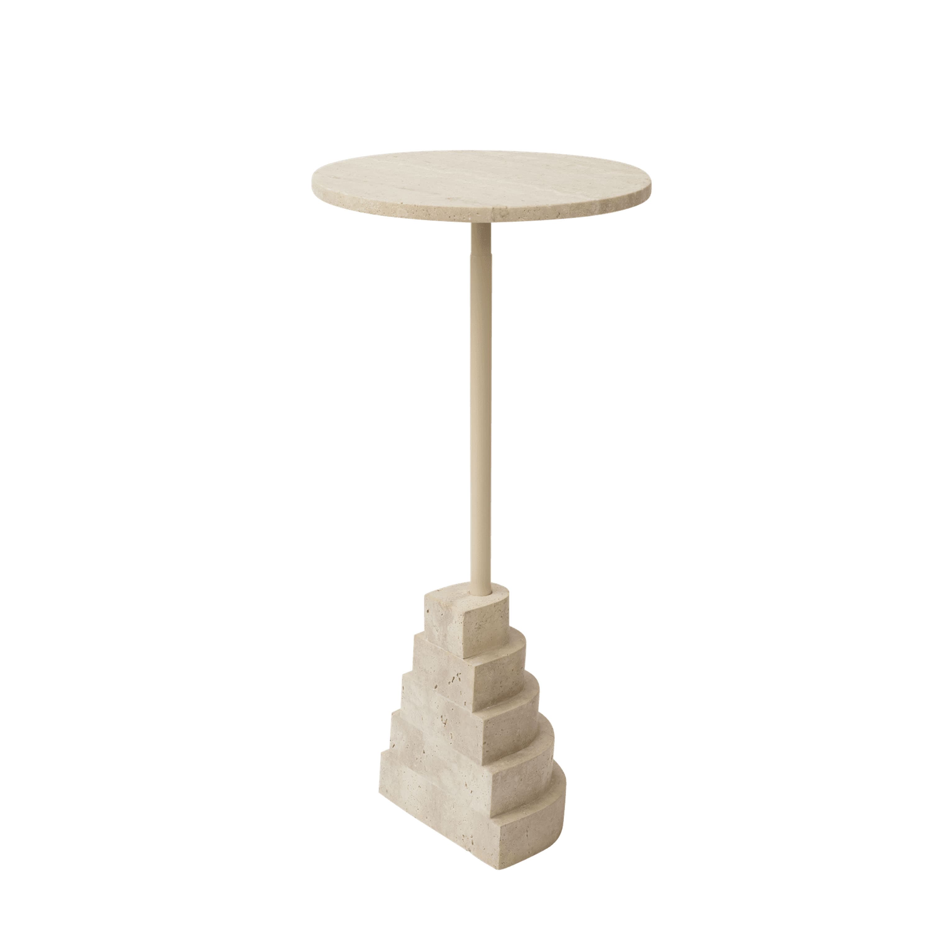 Solum Beistelltisch Light sand/Travertin 32x67