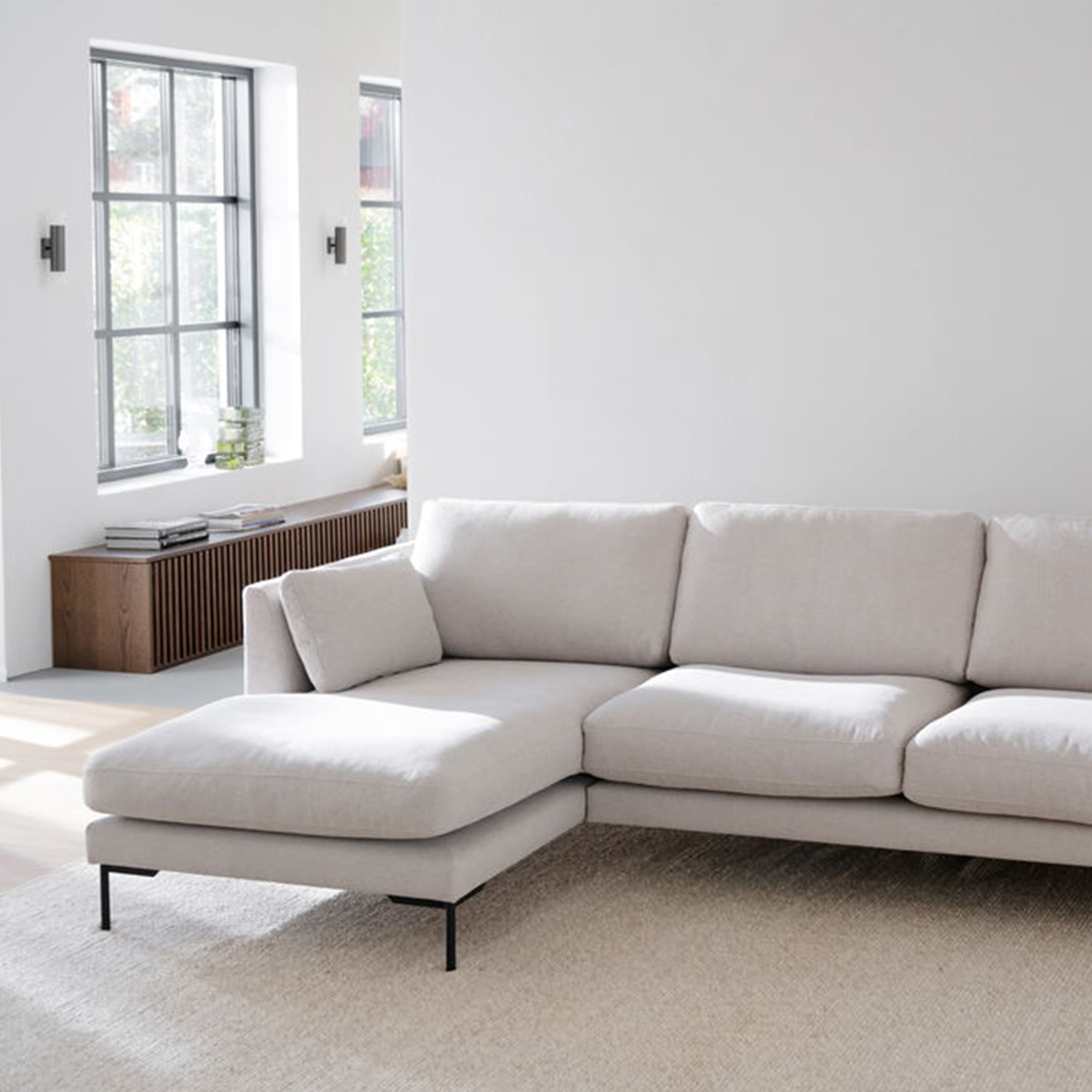 Corwin 3,5-sits Soffa Schäslong Vänster Beige
