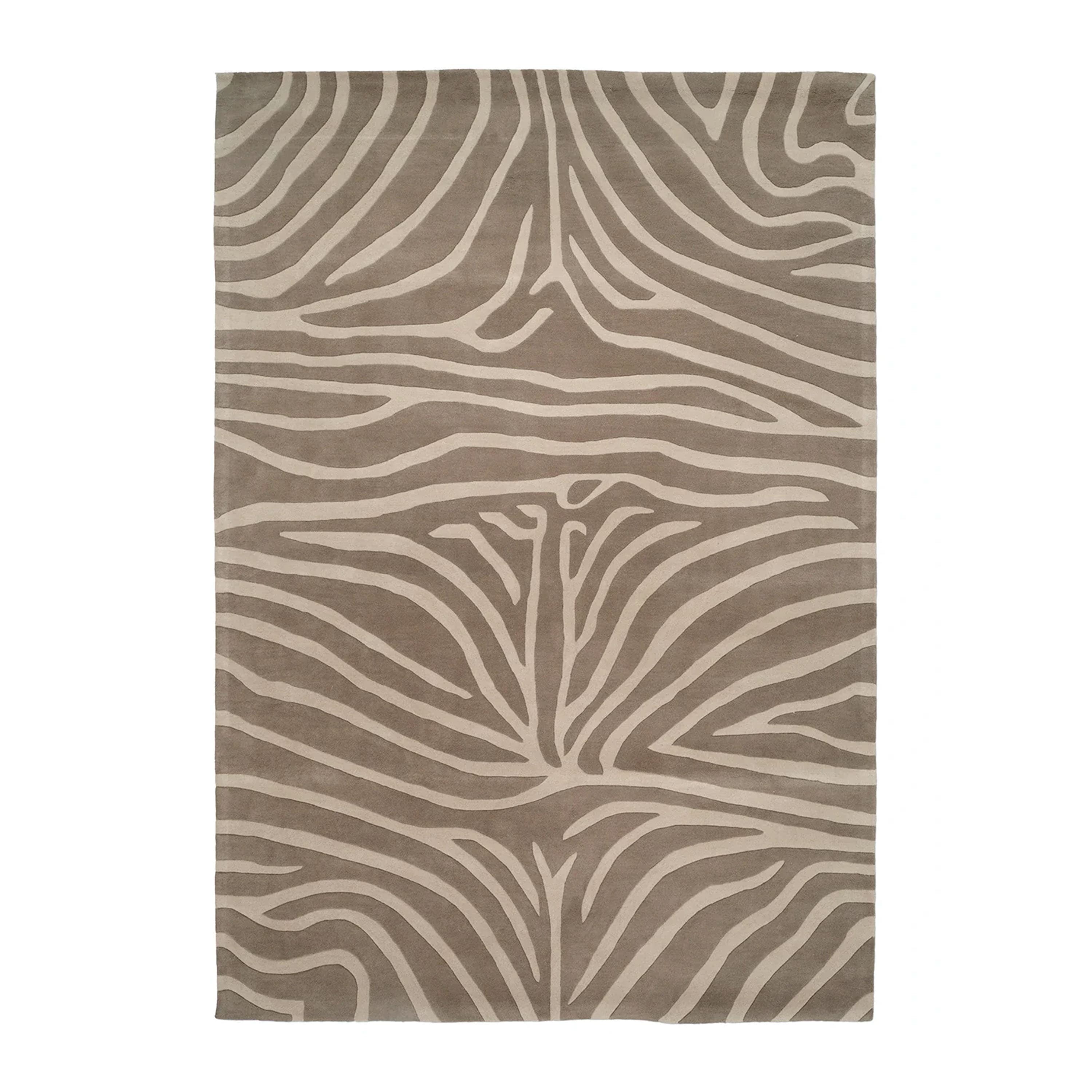 Zebra Wollteppich Beige 170x230