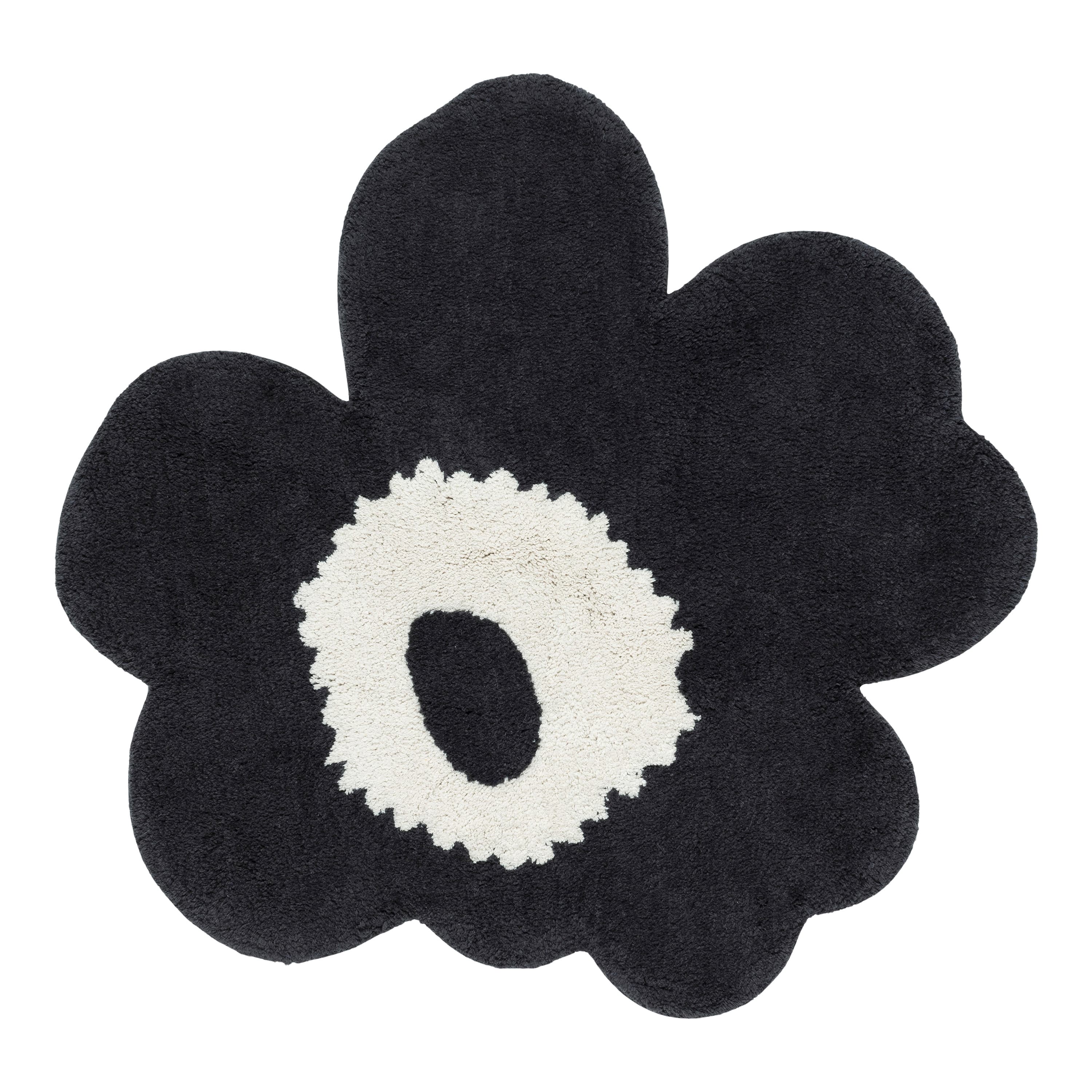 Unikko Badteppich Charcoal/Offwhite 73x74