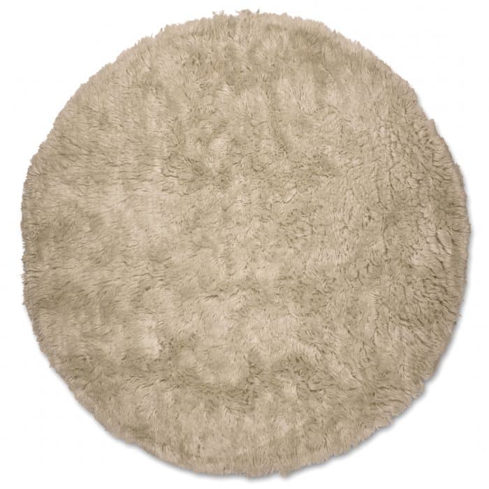 Cloudy Wool Rug Beige Ø160