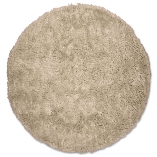 Cloudy Wool Rug Beige Ø160