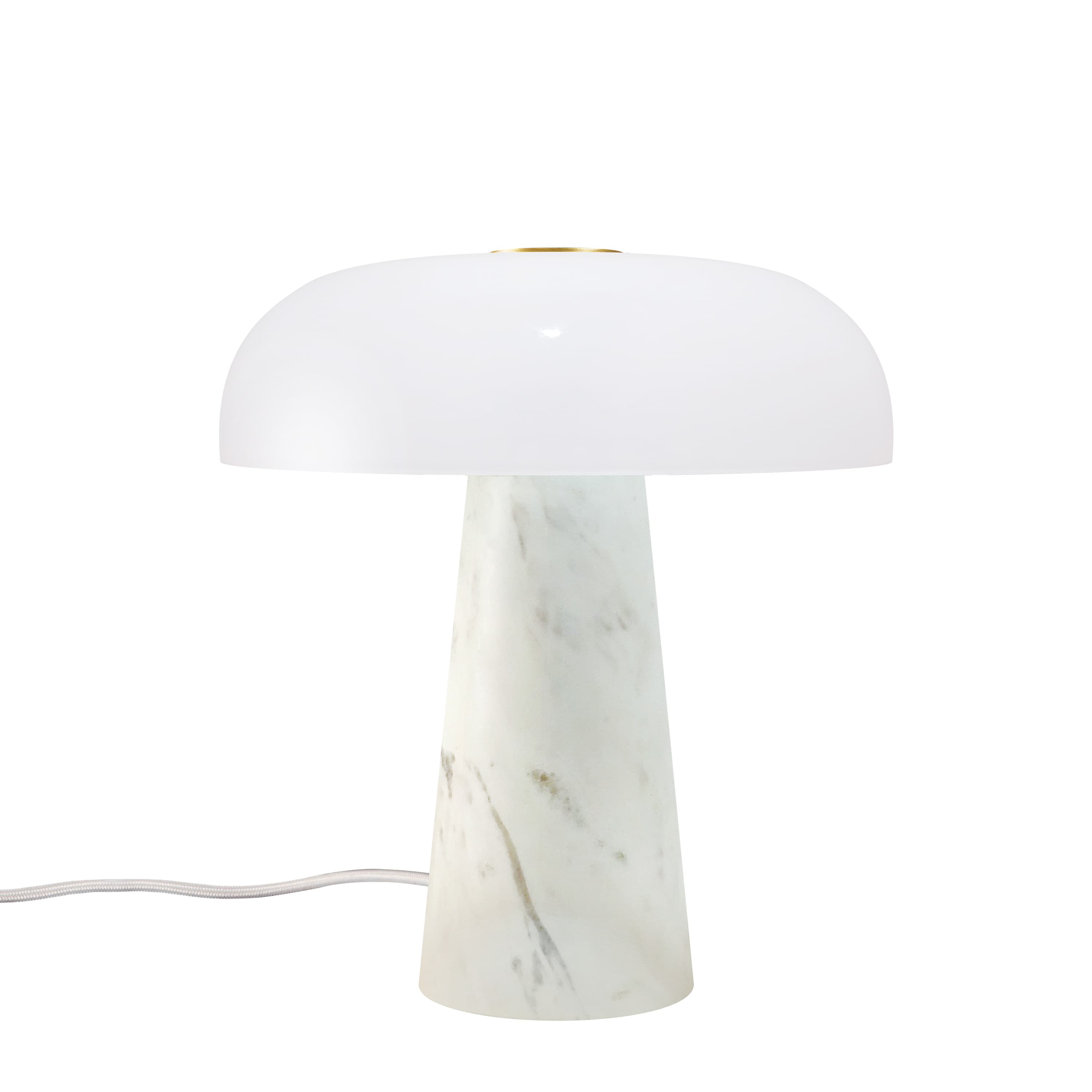 Glossy Mini Tischlampe Weiß 24cm