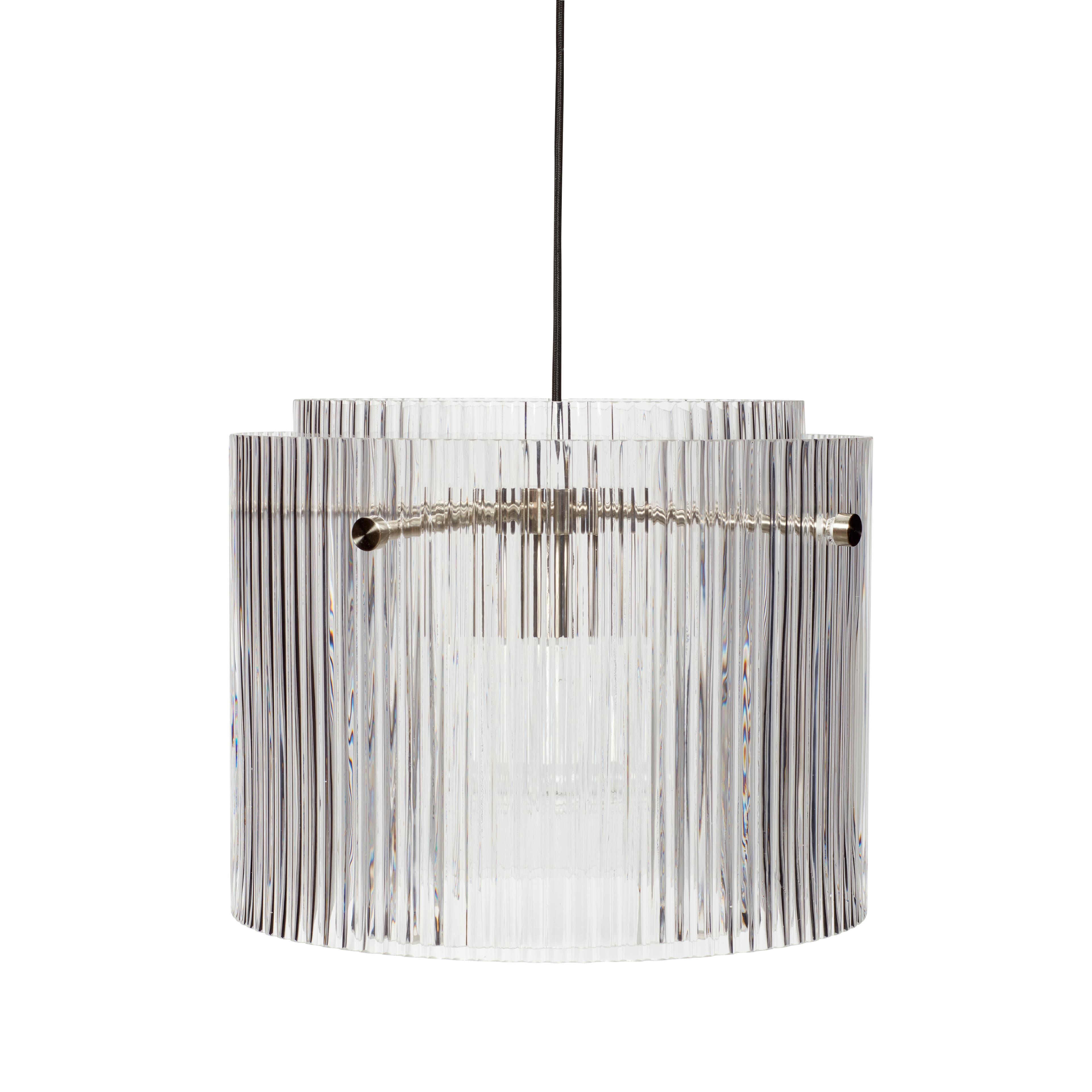 Ripple Ceiling Lamp Clear Ø41