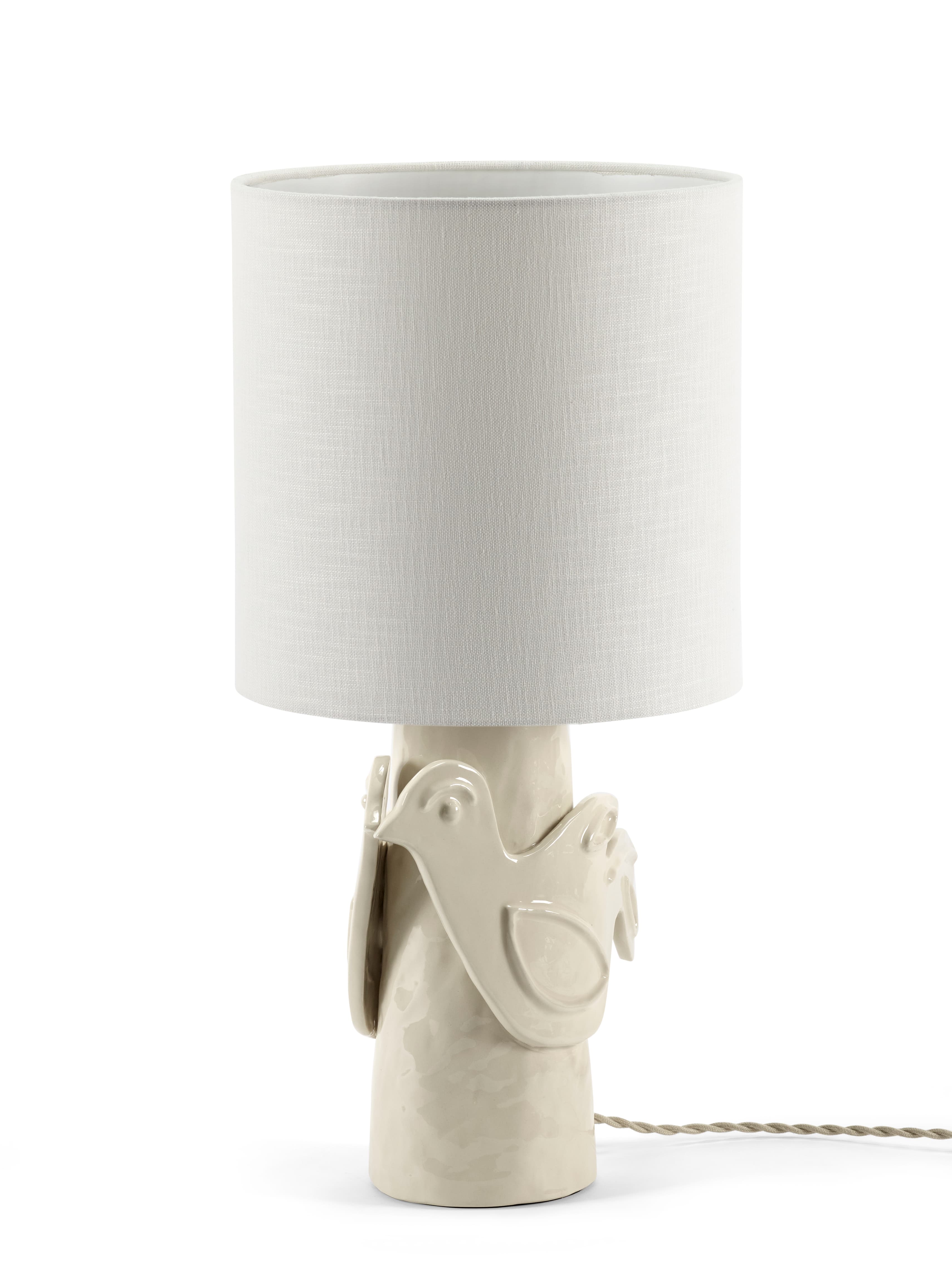 Paloma Tischlampe Weiß 52cm