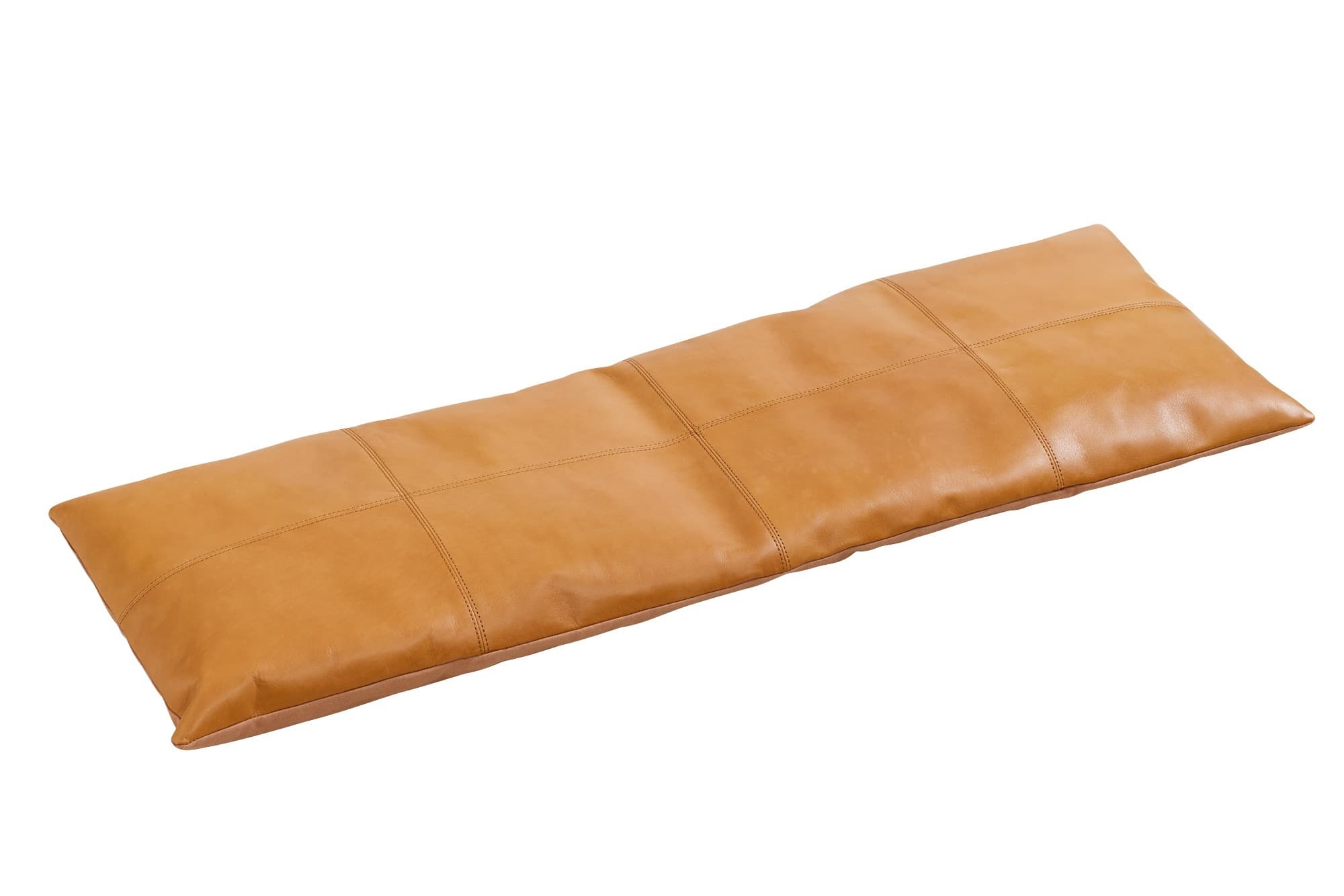 Sittsdyna Bank Leder Hellbraun 104x35cm