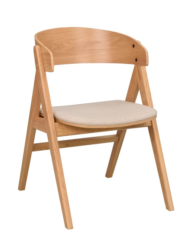 Waterton Armlehnstuhl Eiche/Beige