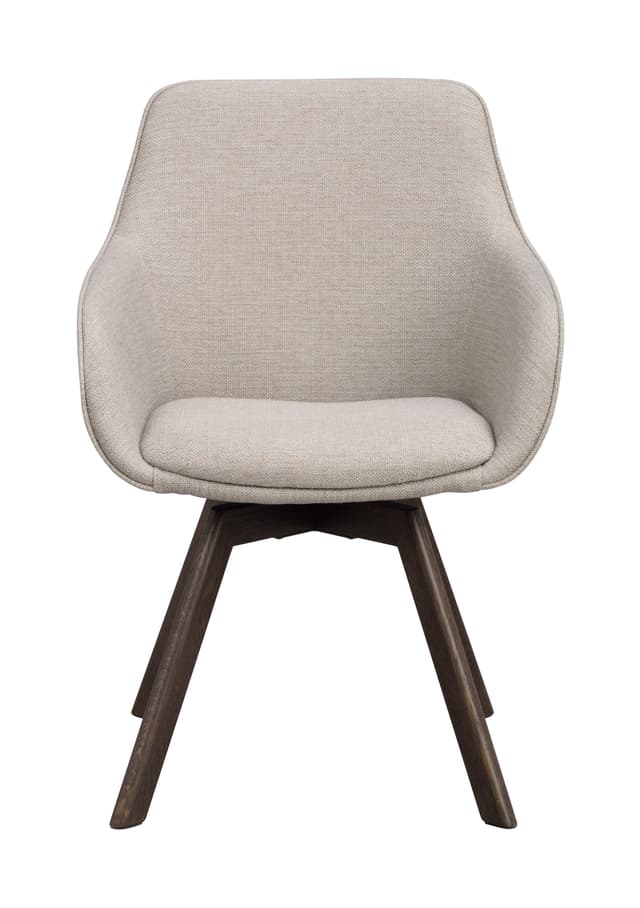 Alison Armlehnstuhl Beige/Braun