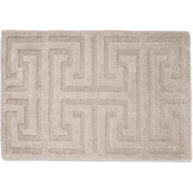 Key Wool Wool Doormat Beige 60x90
