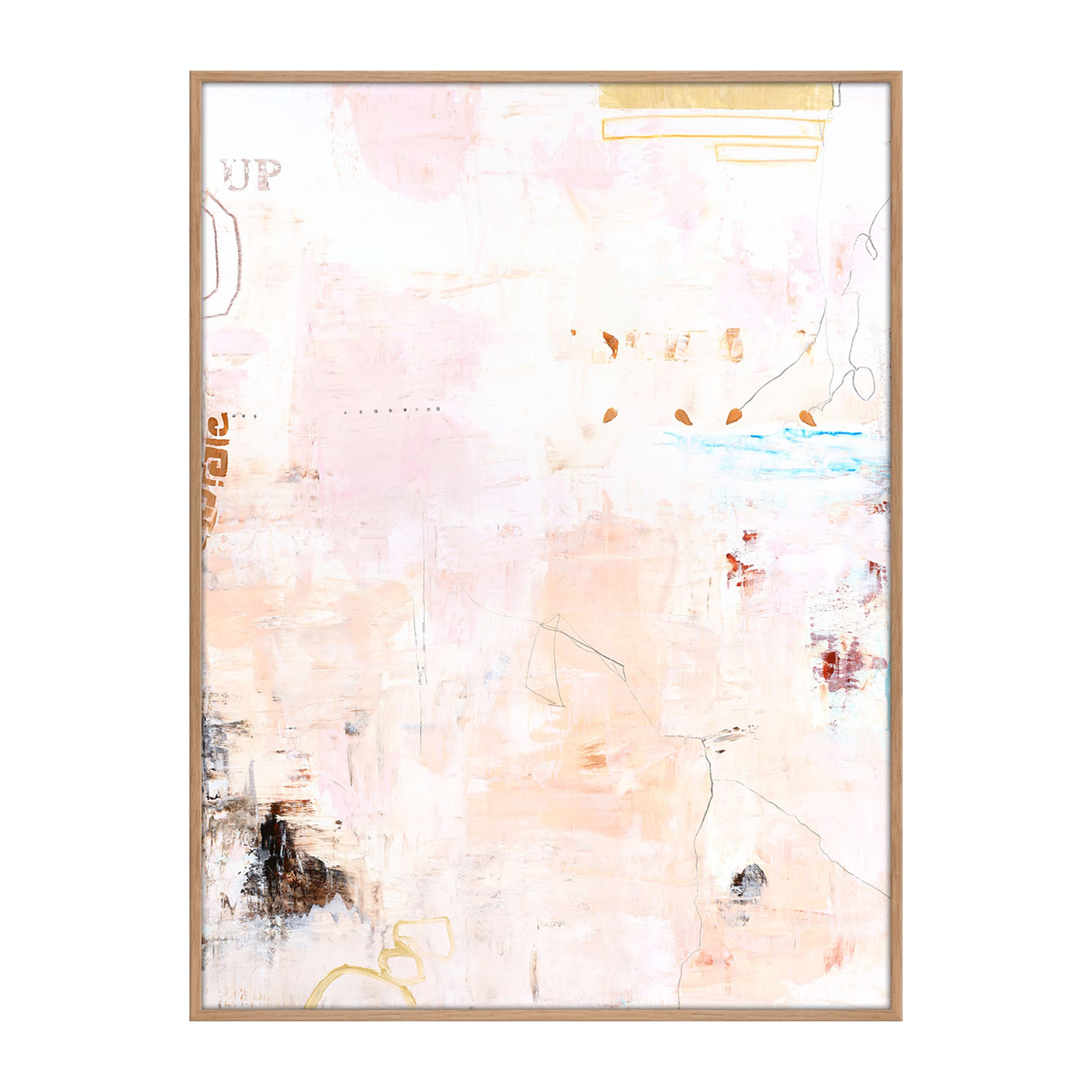 Small Notes Bild Eichenrahmen 90x120