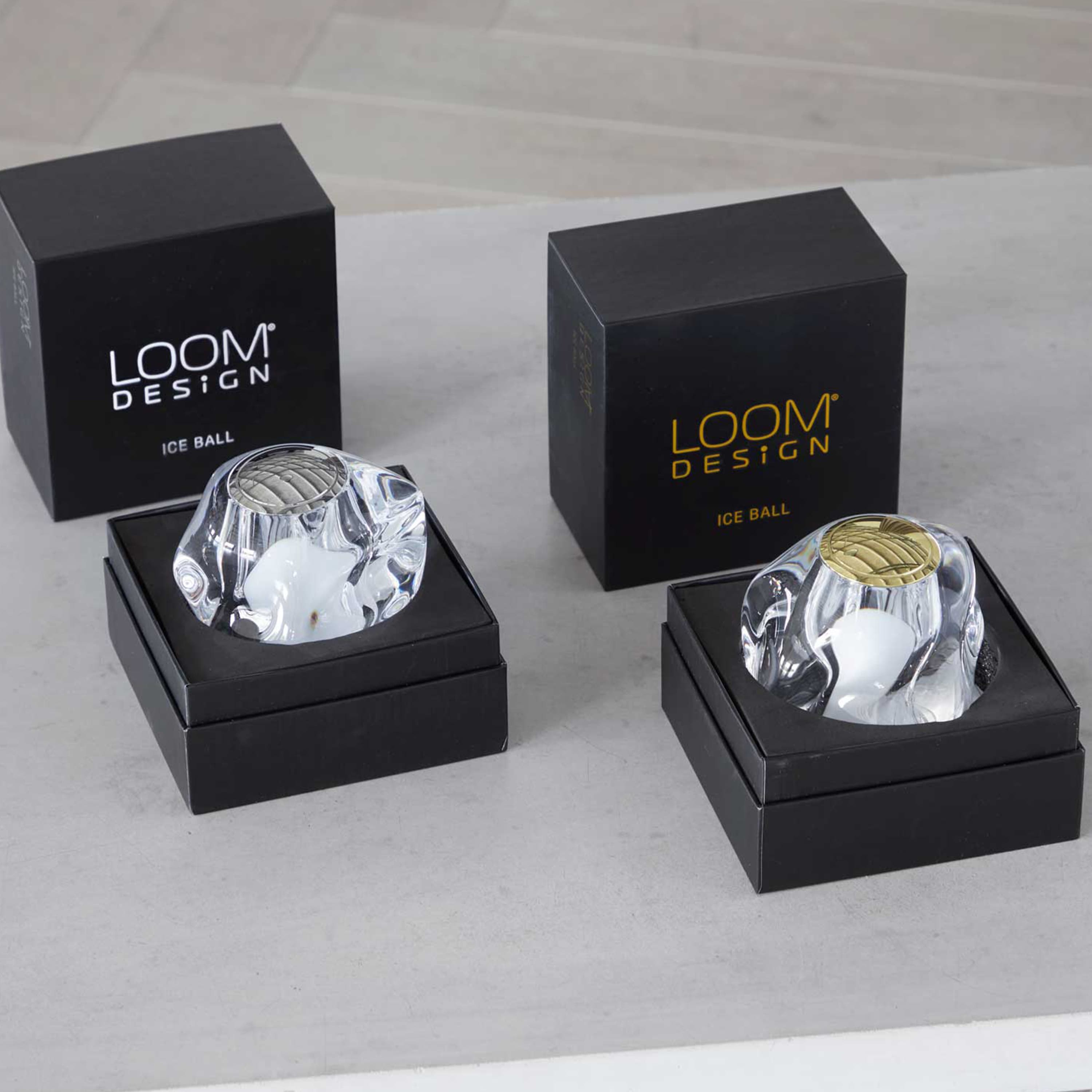 Ice Ball Portable Table Lamp Chrome