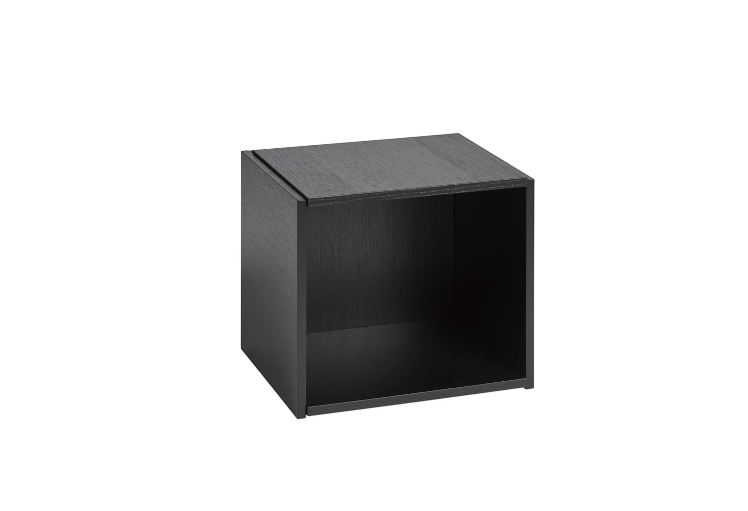 Bricks Cube Wall Shelf Black 36x36