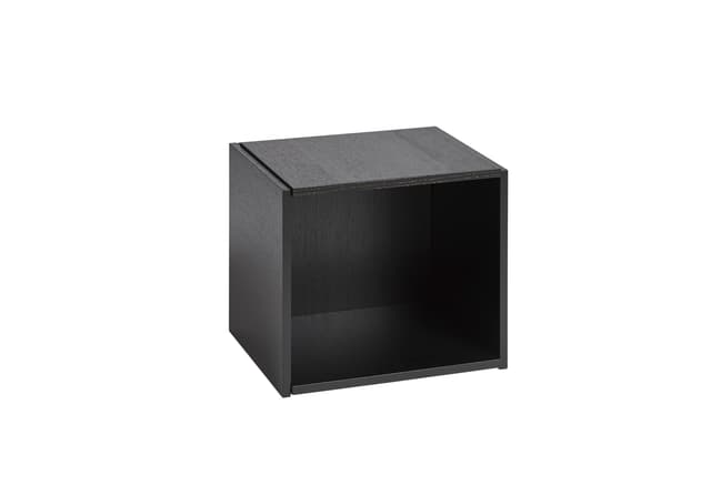 Bricks Cube Wall Shelf Black 36x36