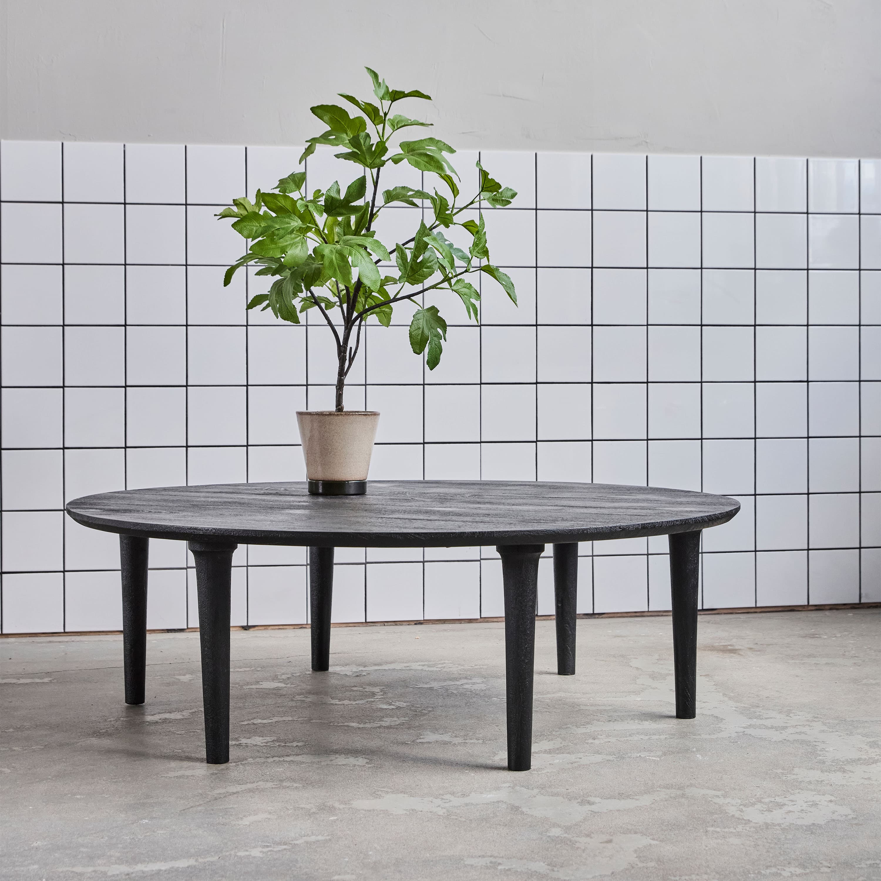 Zanzi Couchtisch Schwarz 127x40