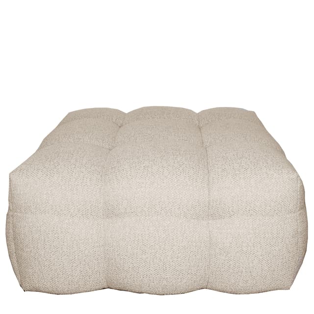 Billie Pouffe Beige Bouclé Large