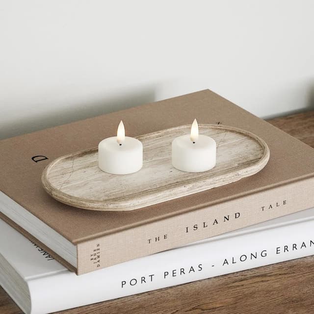 LED Tea Light White Ø4 2-pack
