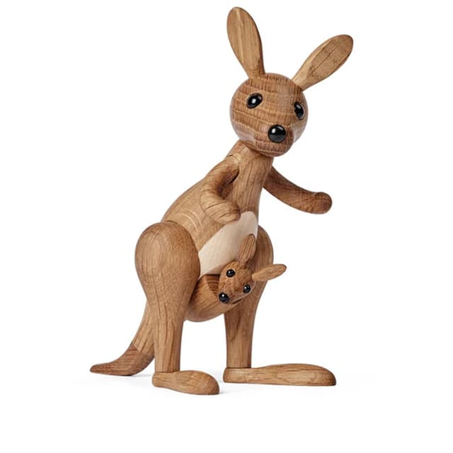Sydney Känguru Dekoration Eiche 16cm