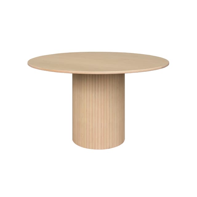Adele Dining Table White Oiled Oak Ø120