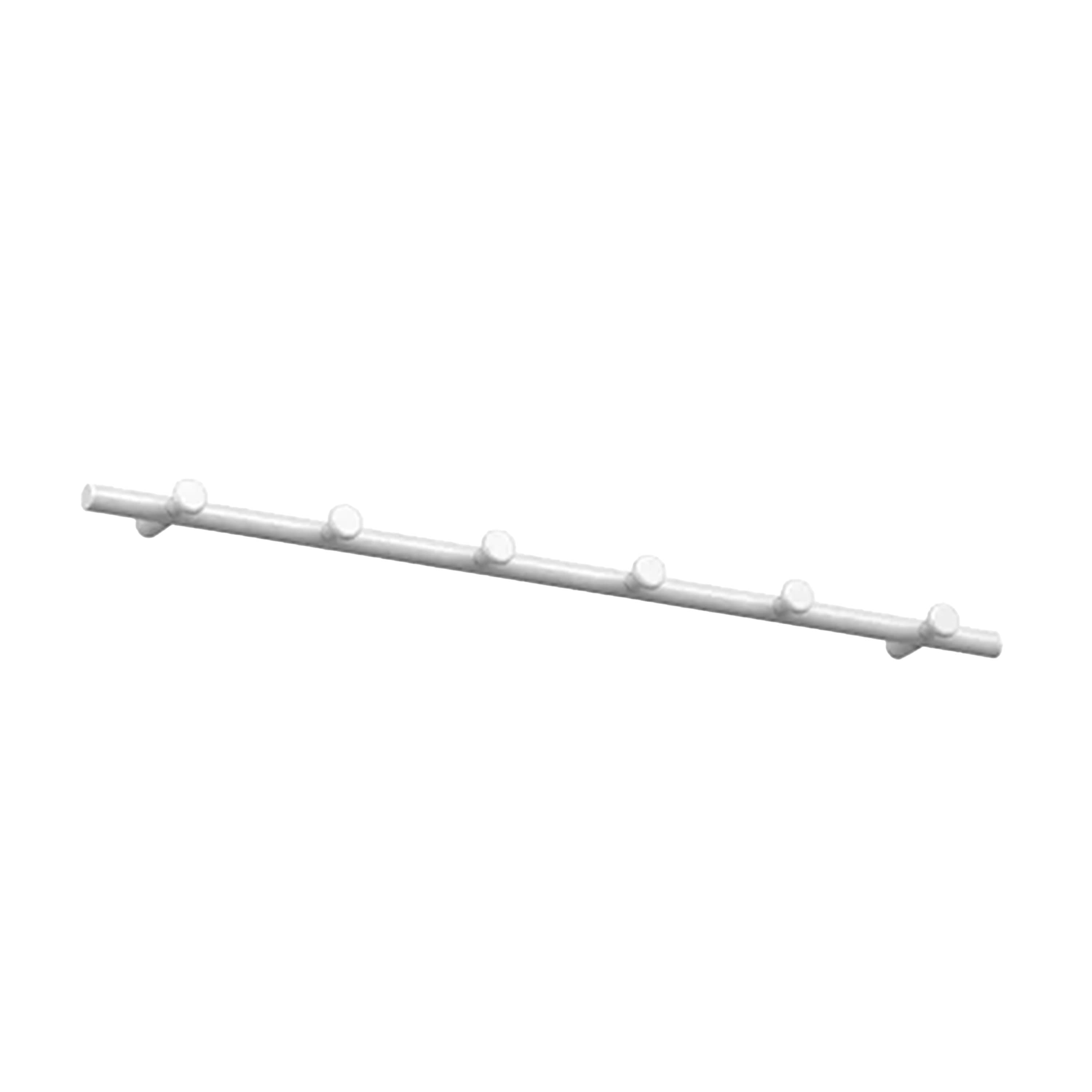 Classic Hook Rail White 60cm
