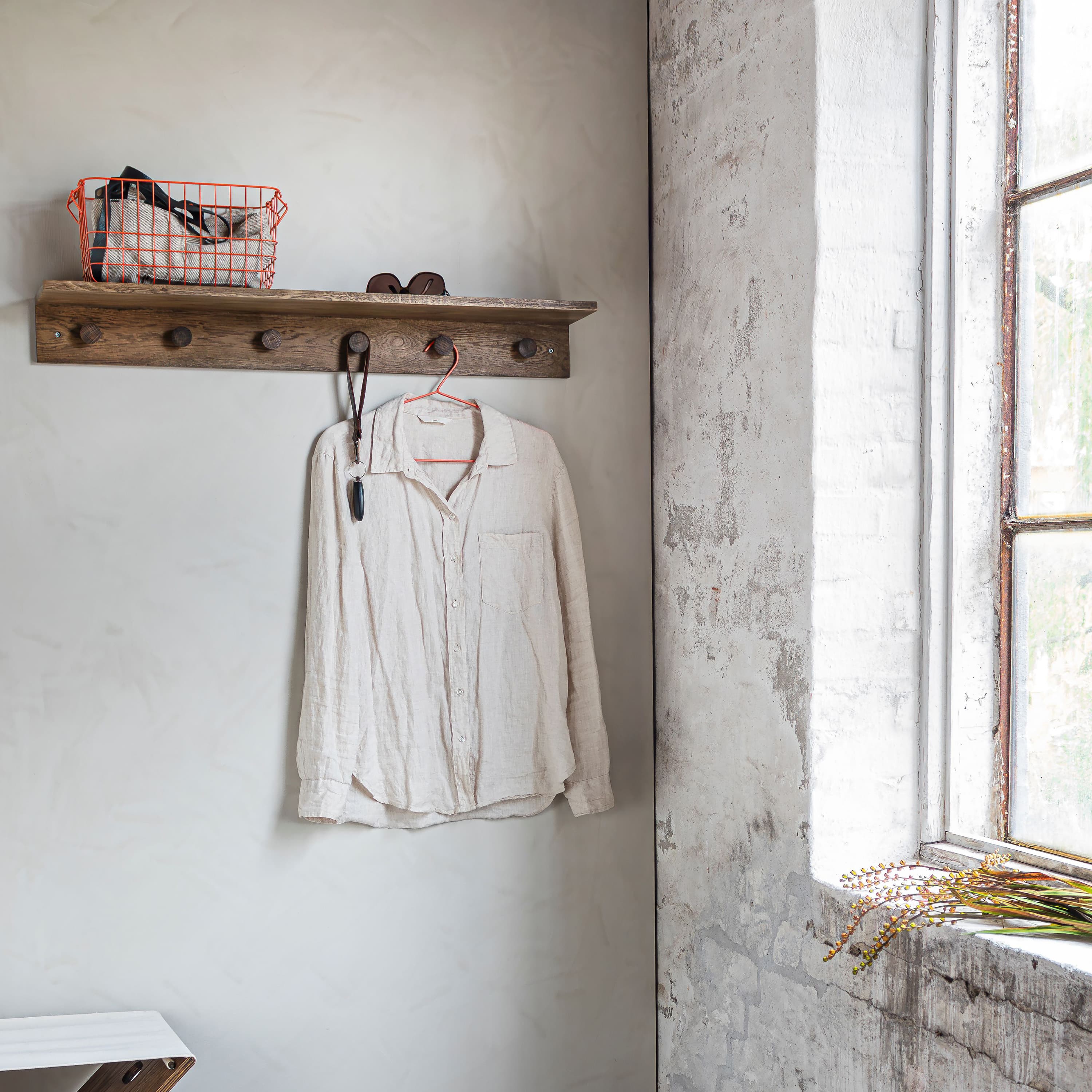 Showcase Coat Rack Dark Oiled