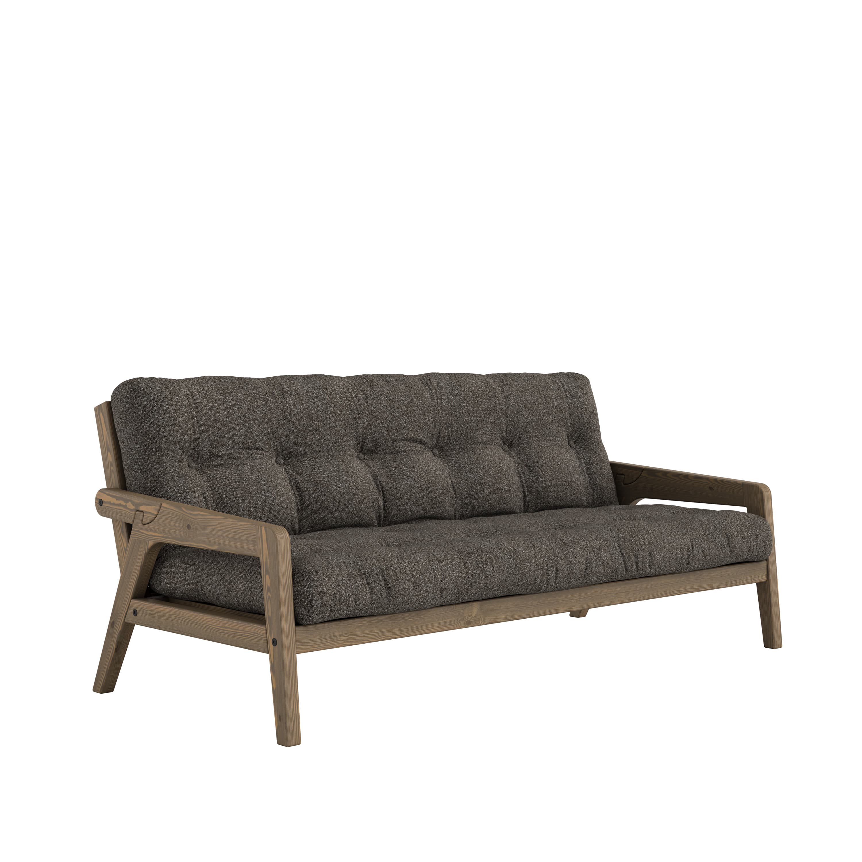 Grab Sofa Bed Carob Brown Lacquered/Mellow Brown 204cm