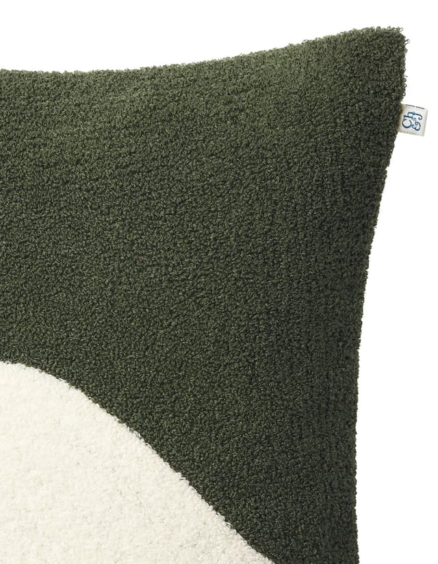Yogi Pillow Cover Cactus Green/Off White 50x50