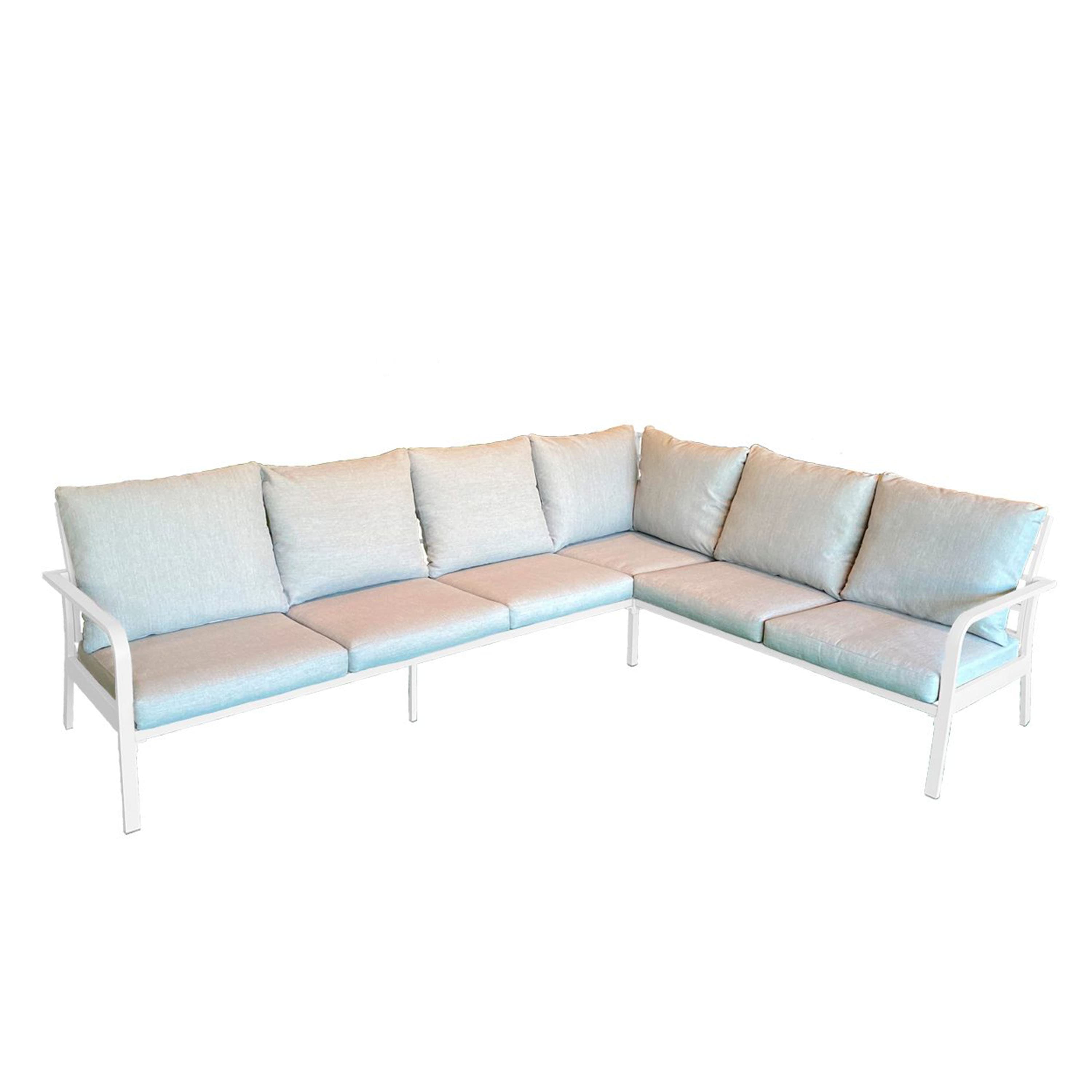 Hånger Corner Sofa White/Gray-Beige