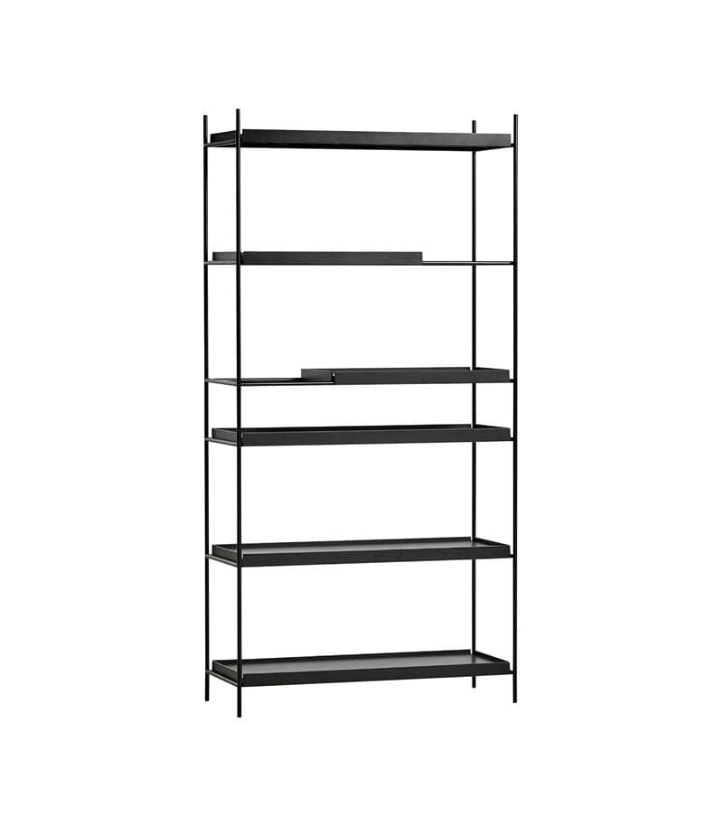 Tray Shelf Black 201cm