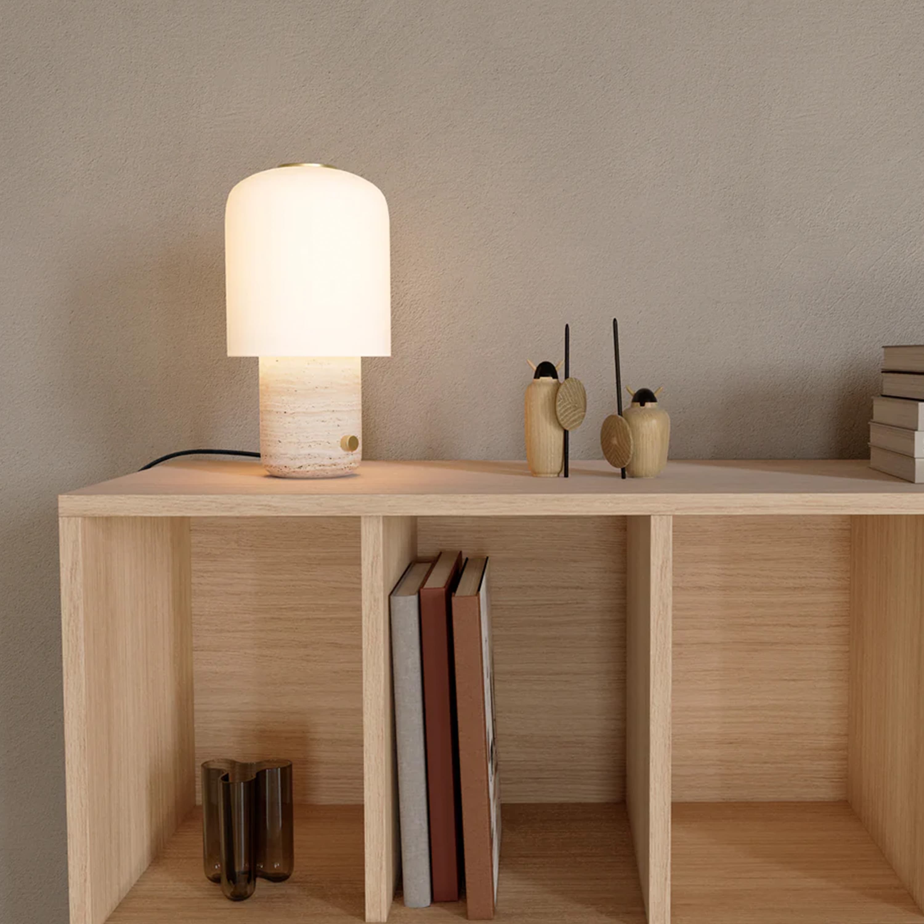 Tokyo Table Lamp Travertine
