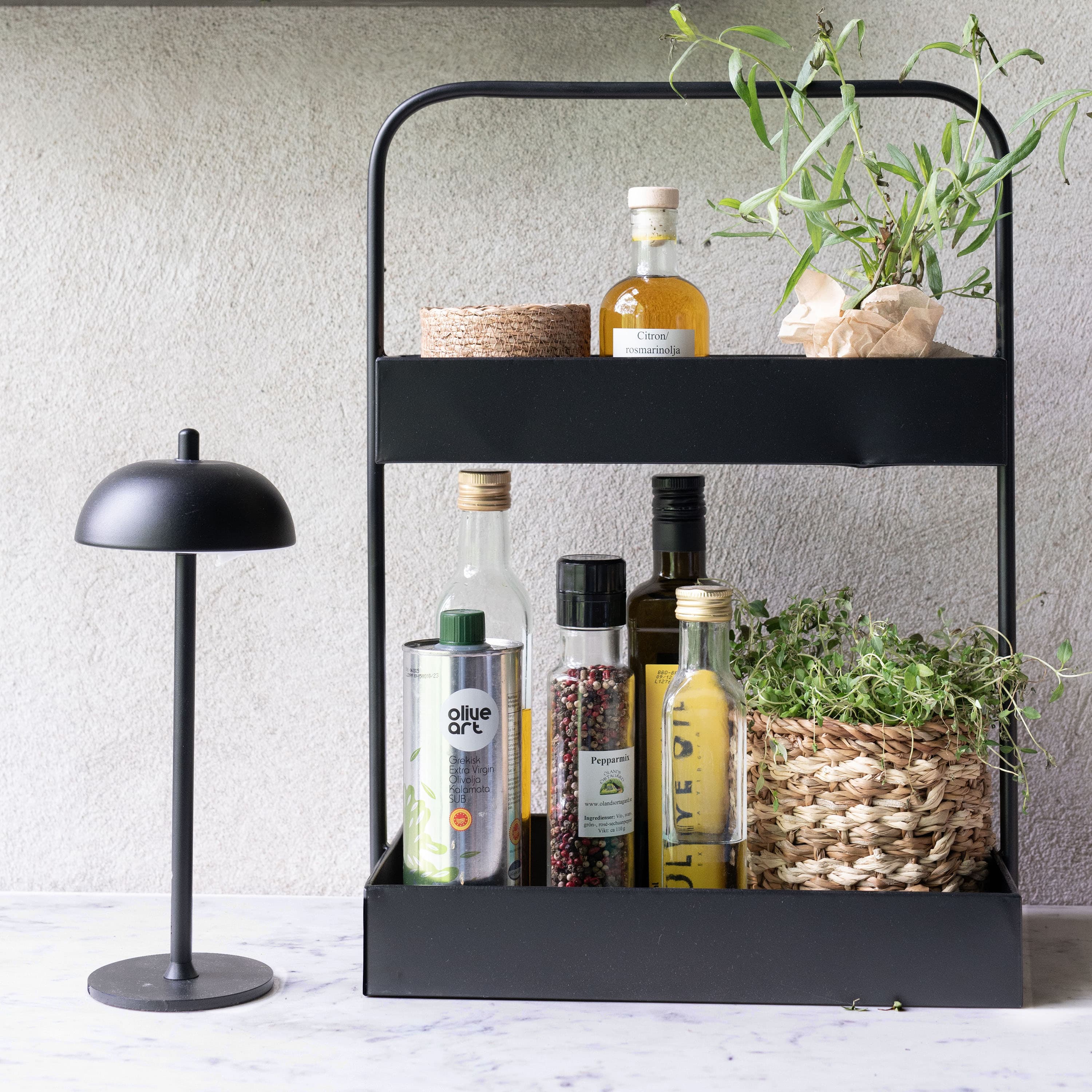 Udine portable table lamp black 12 cm