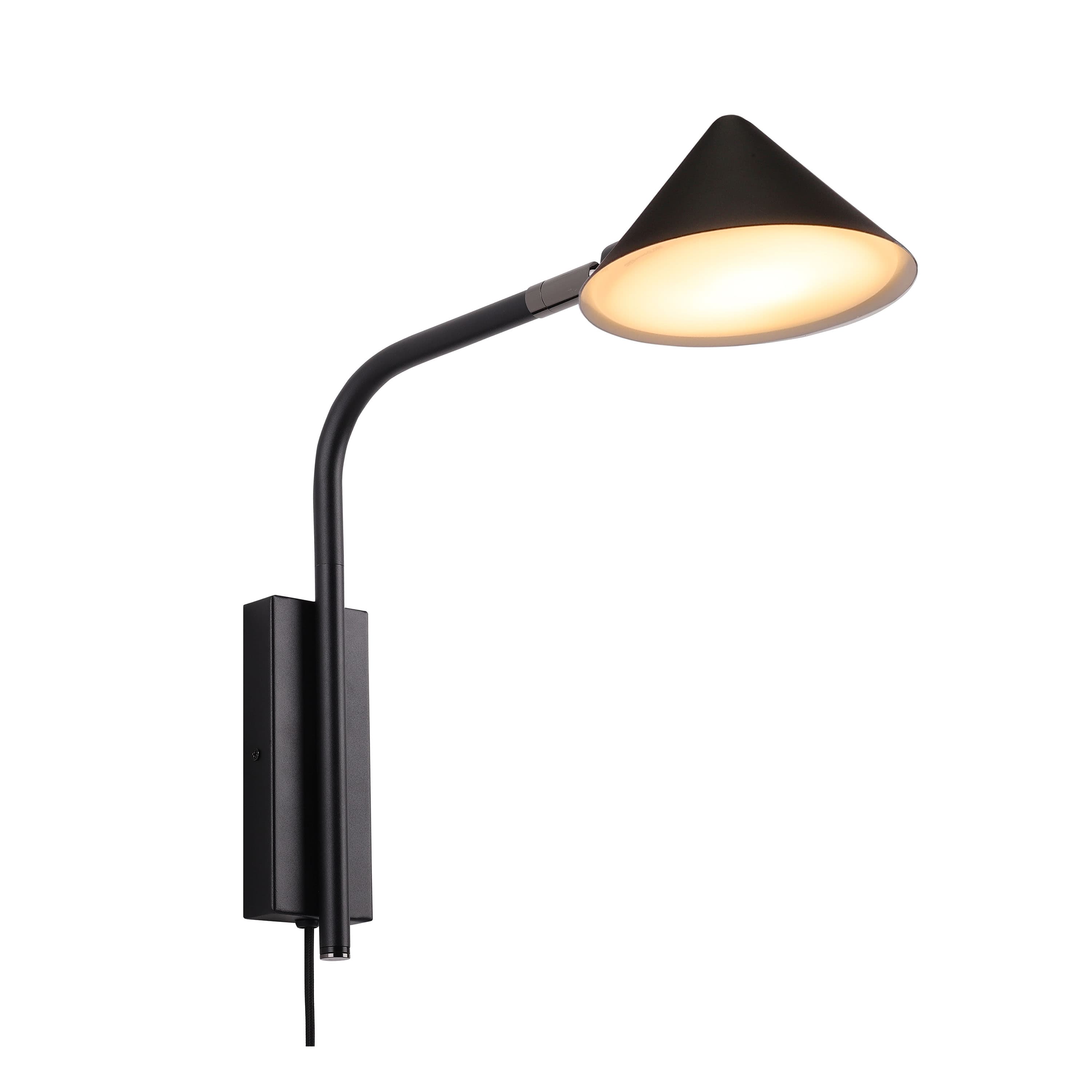 Kuro Wandleuchte Schwarz 32cm