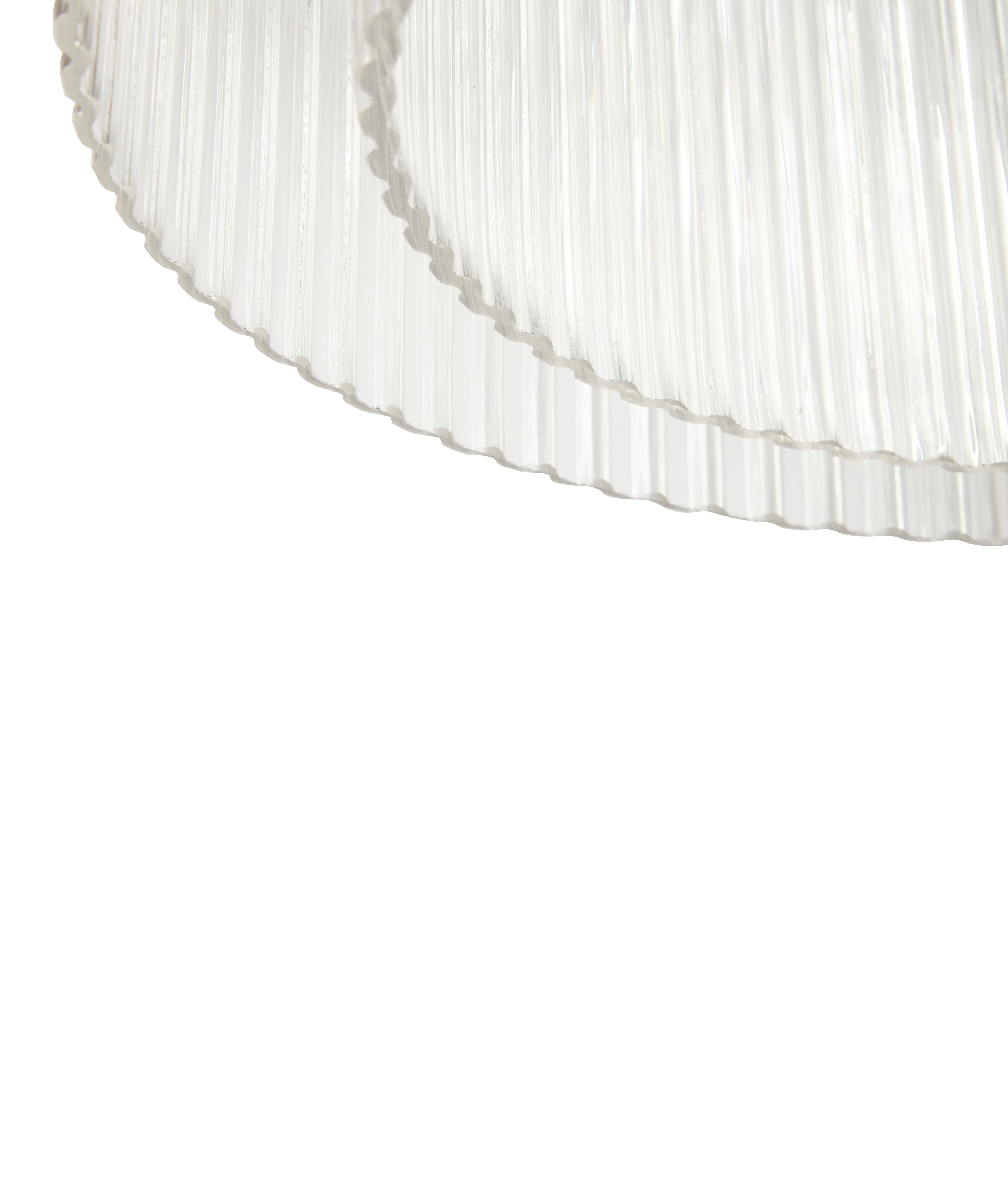 Ripple Ceiling Lamp Clear Ø41