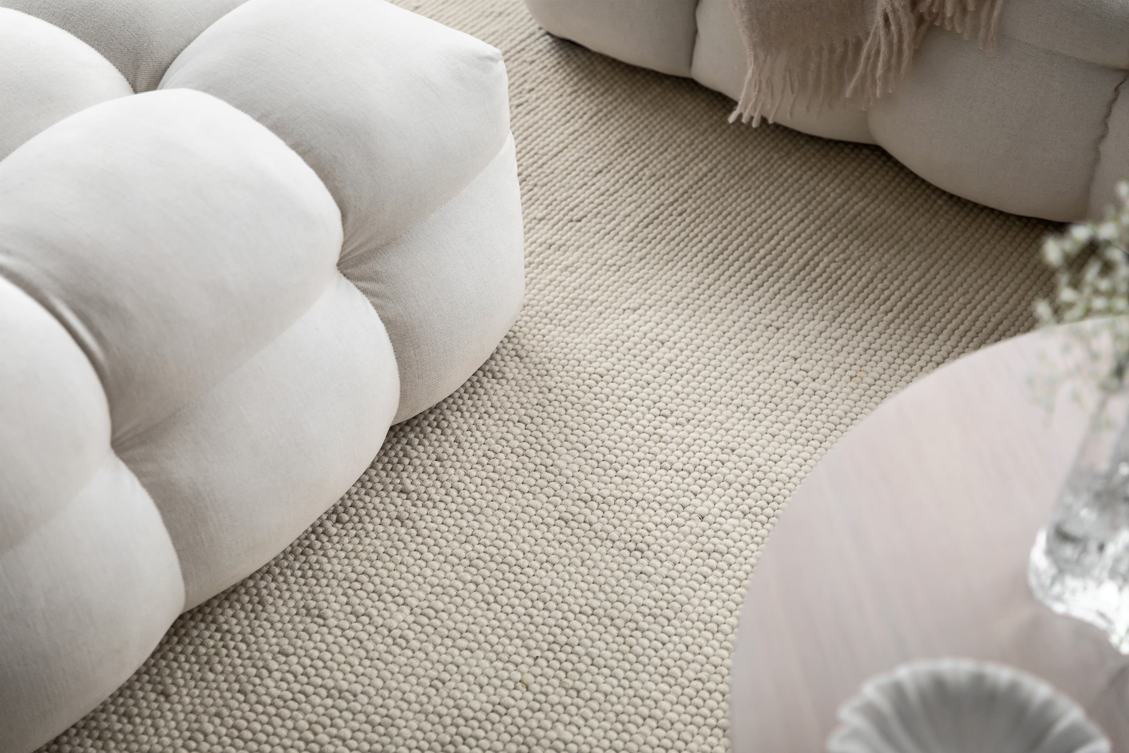 Milos Wollteppich Beige 250x350