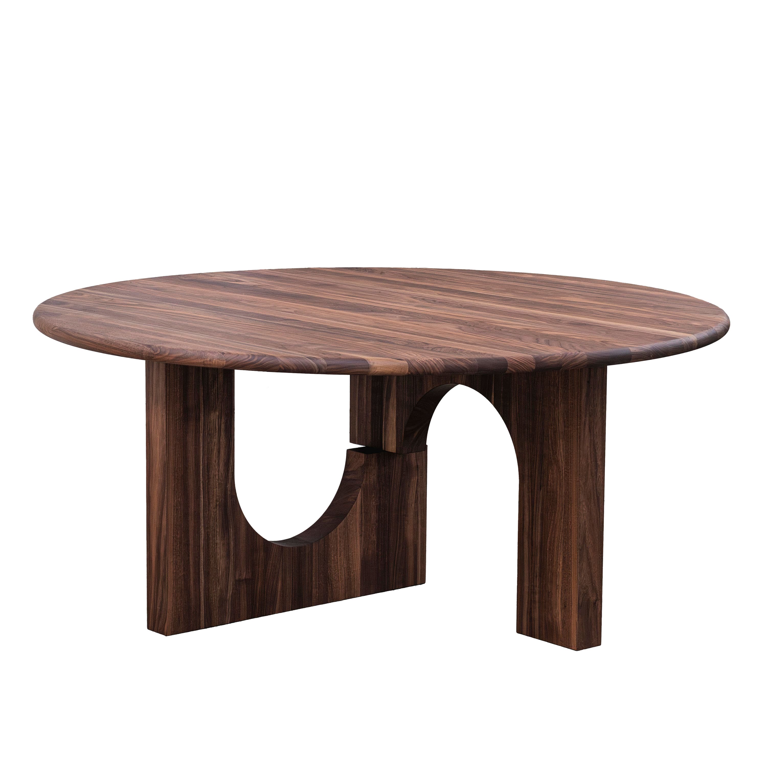 Sanders Dining Table Walnut Ø160
