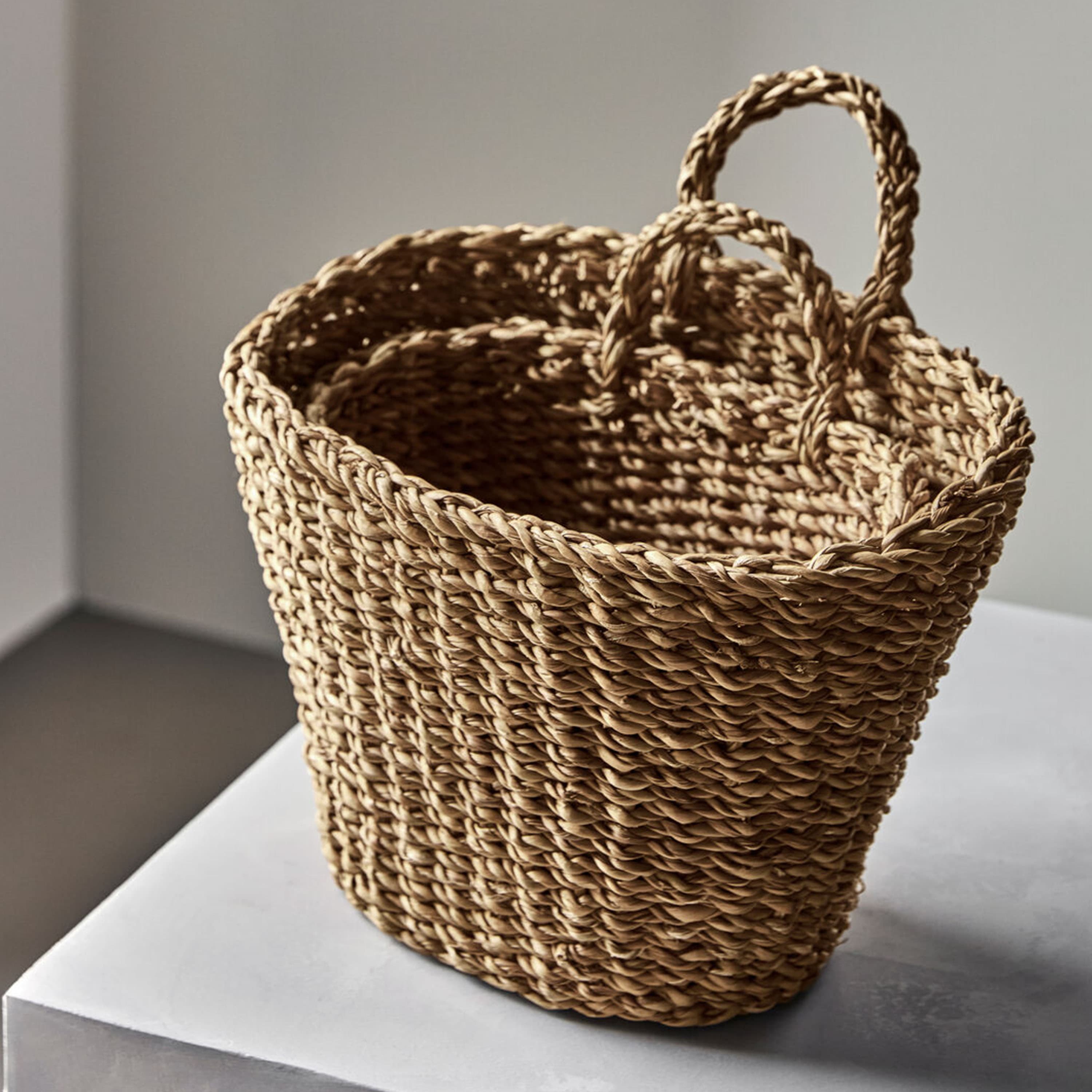 Oval Storage Basket Natural 2-pack