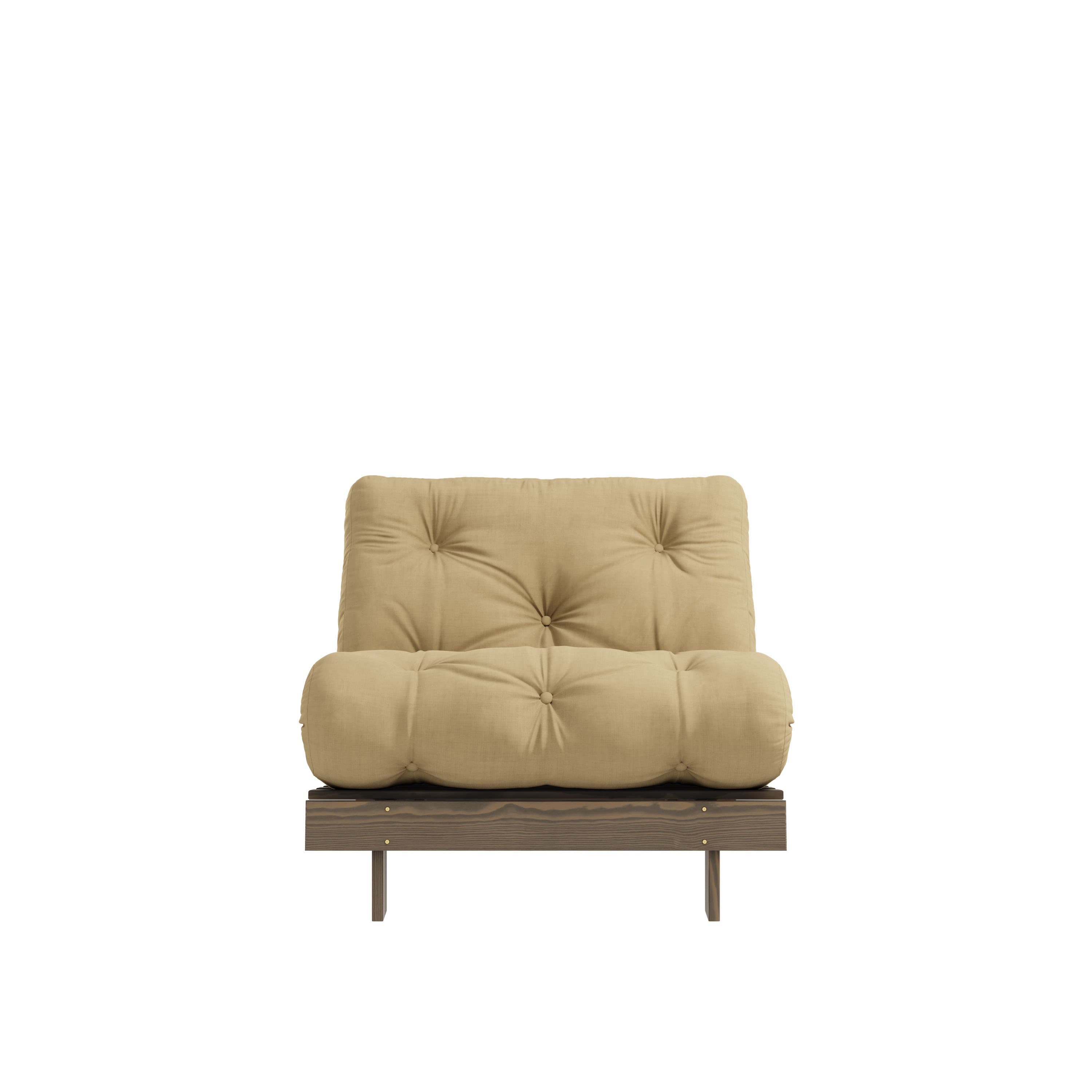 Roots Schlafsessel Braun/Weizenbeige 90cm
