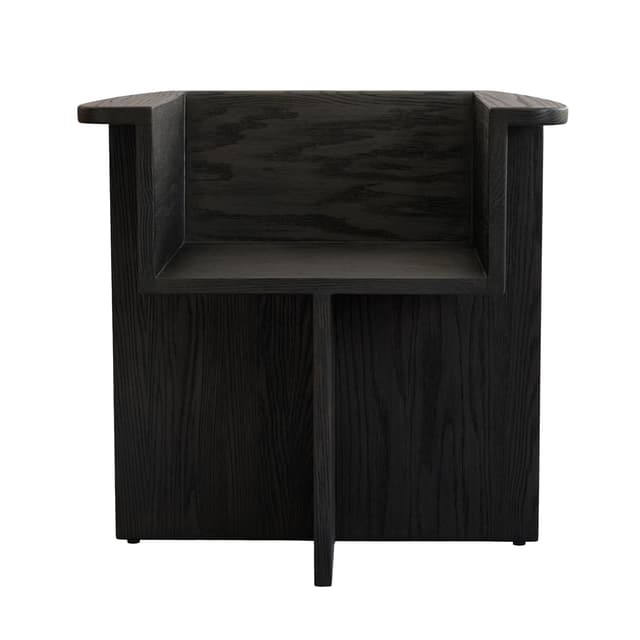 Brutus Armlehnenstuhl Coffee Black Eiche