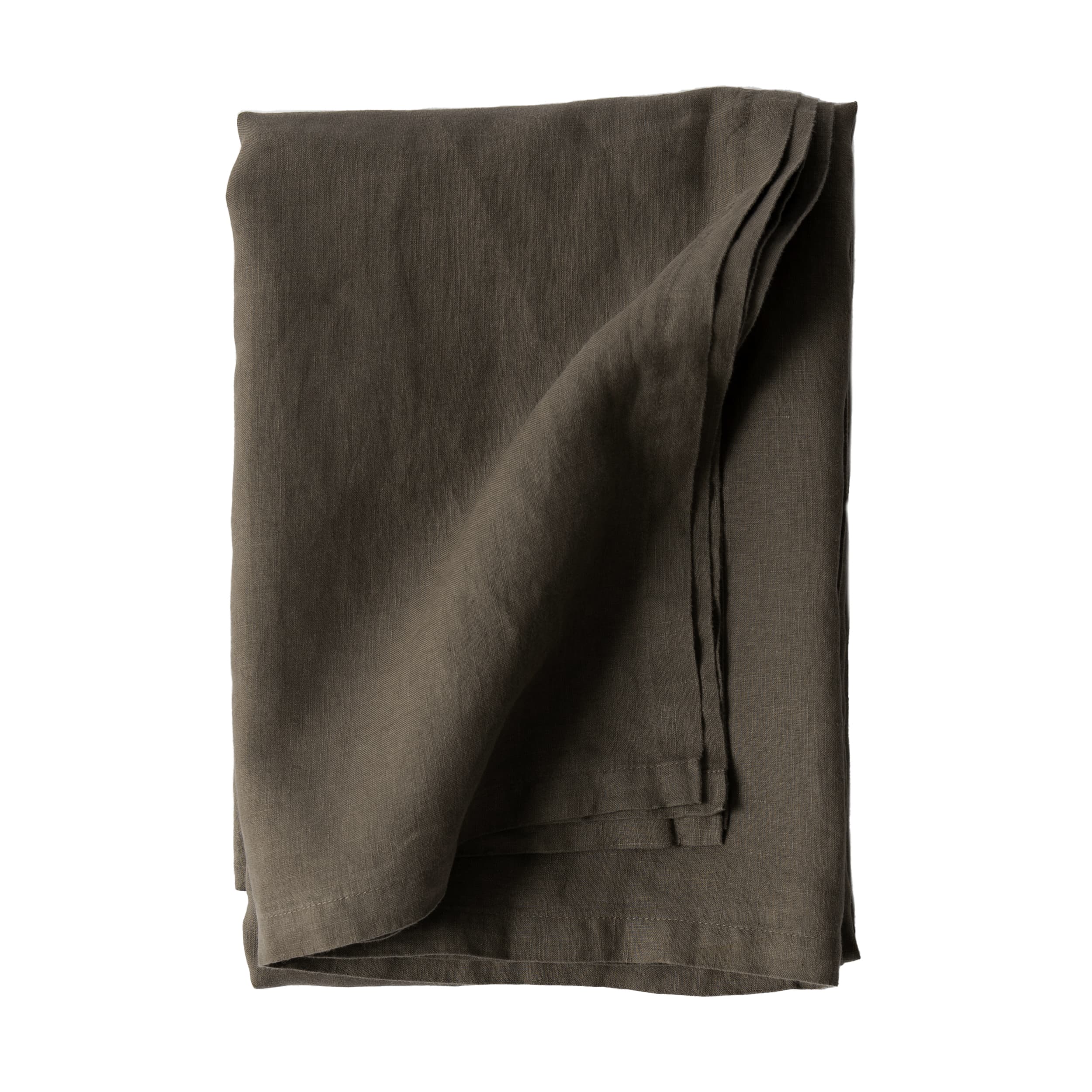 Leinentischdecke Taupe 145x270