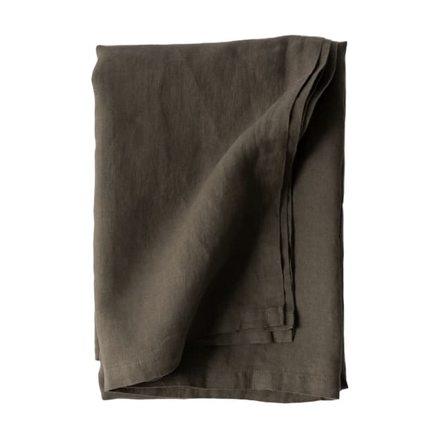 Leinentischdecke Taupe 145x270