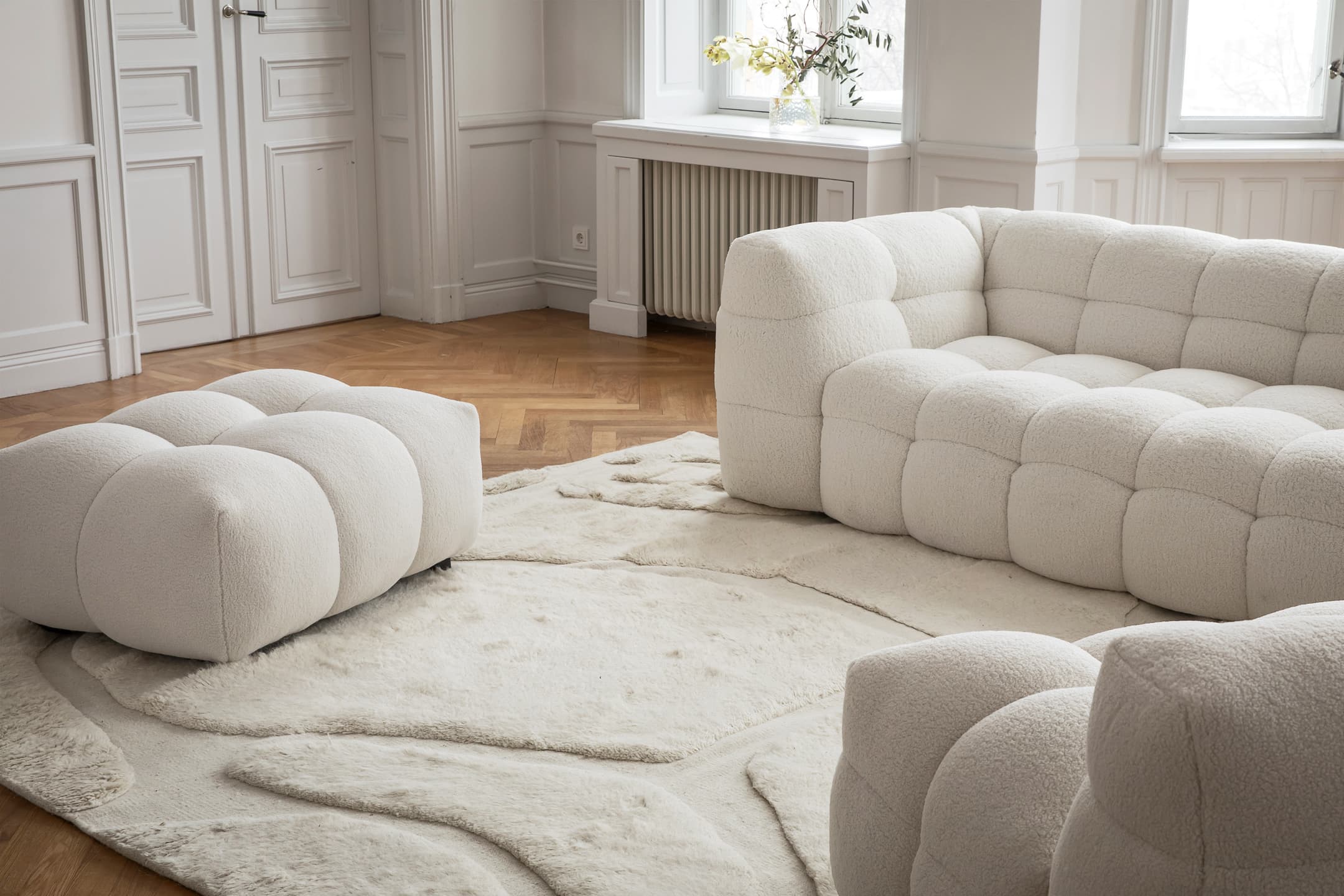 Vienna Wollteppich Offwhite 170x230
