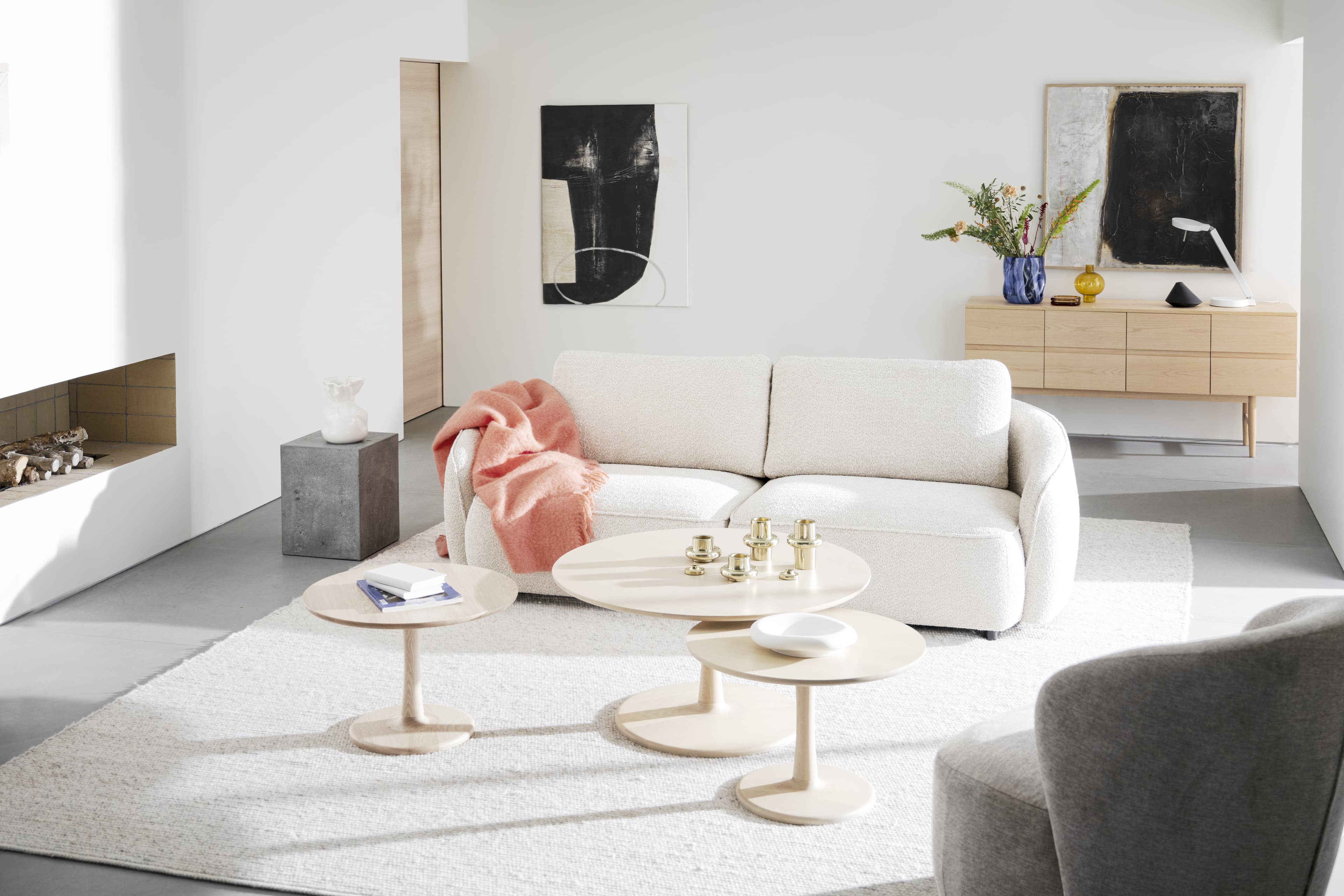 Norris 3-Sitzer Sofa Hellbeige